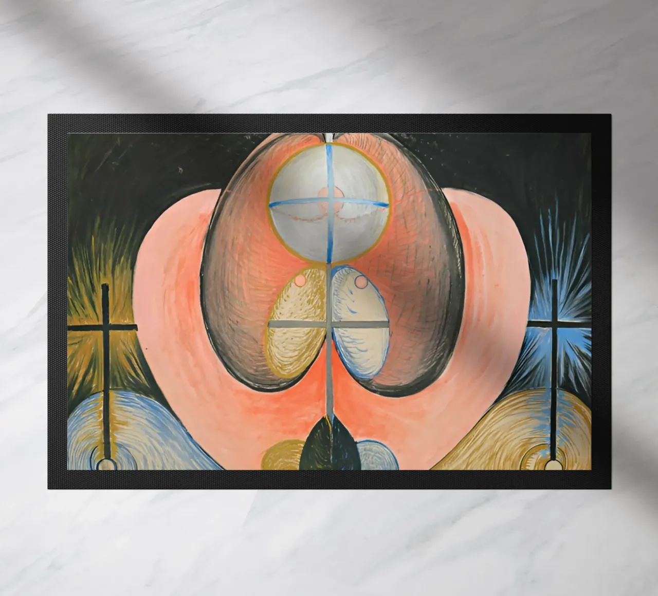 Hilma Af Klint - L'evoluzione n. 10 zerbino da William Store