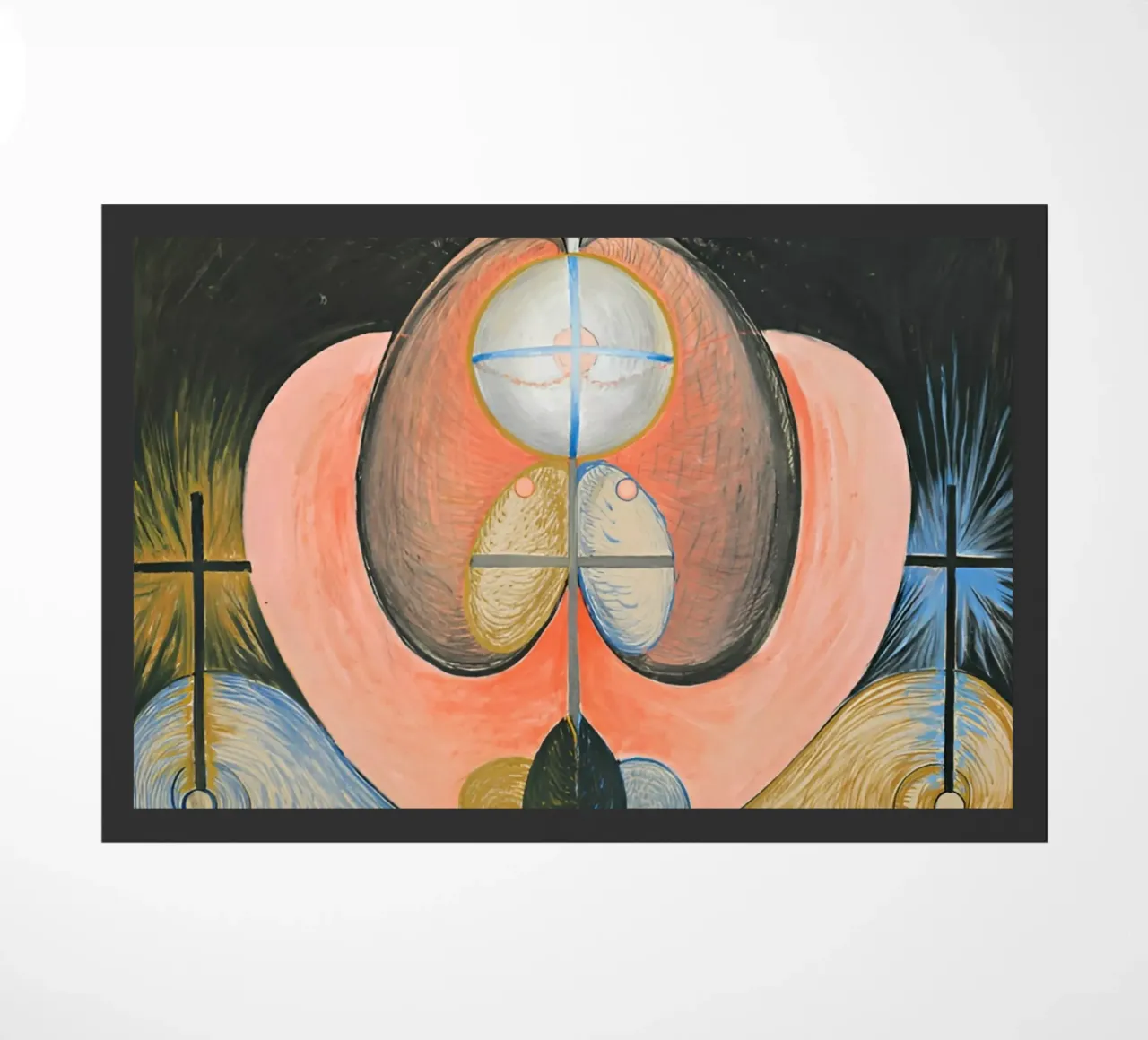 Hilma Af Klint - L'evoluzione n. 10 zerbino da William Store