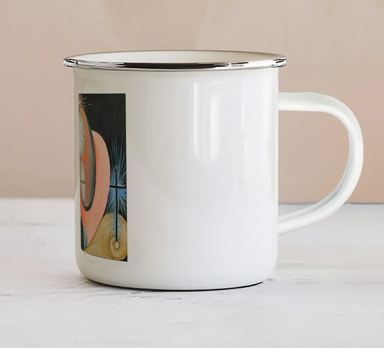 Hilma Af Klint - Die Entwicklung Nr. 10 Emaille Tasse von William Store