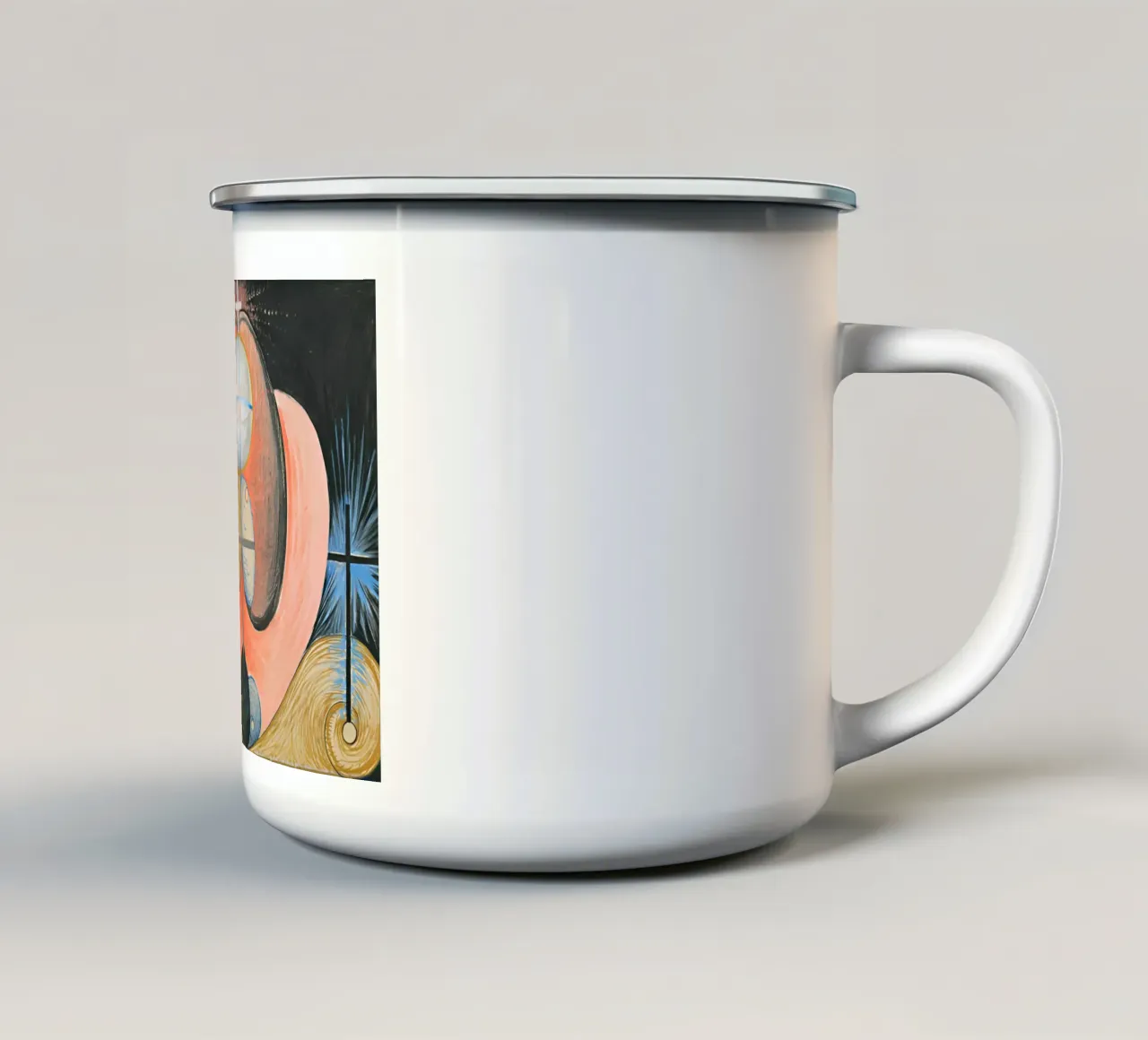 Hilma Af Klint - Die Entwicklung Nr. 10 Emaille Tasse von William Store