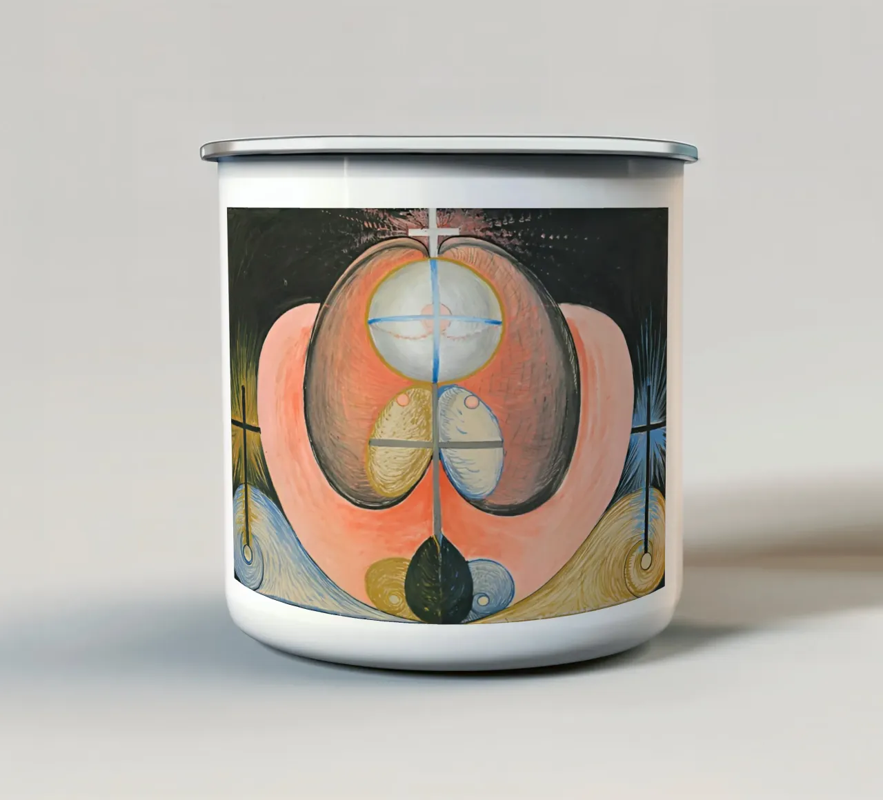 Hilma Af Klint - L'evoluzione n. 10 tazza in smalto da William Store