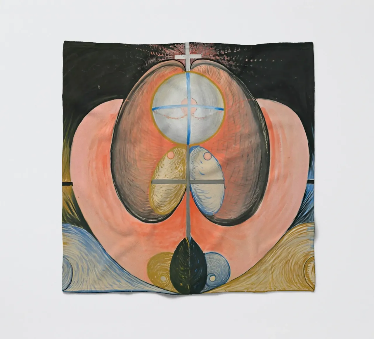 Hilma Af Klint - La Evolución nº 10 manta de franela de William Store