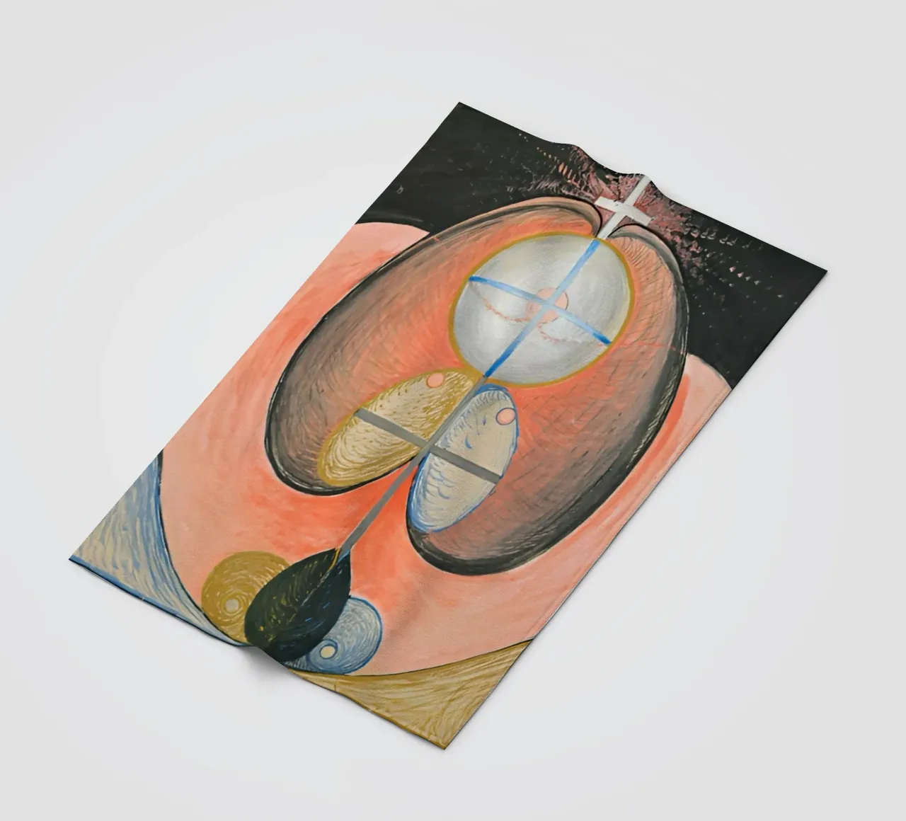Hilma Af Klint - L'evoluzione n. 10 coperta in pile da William Store