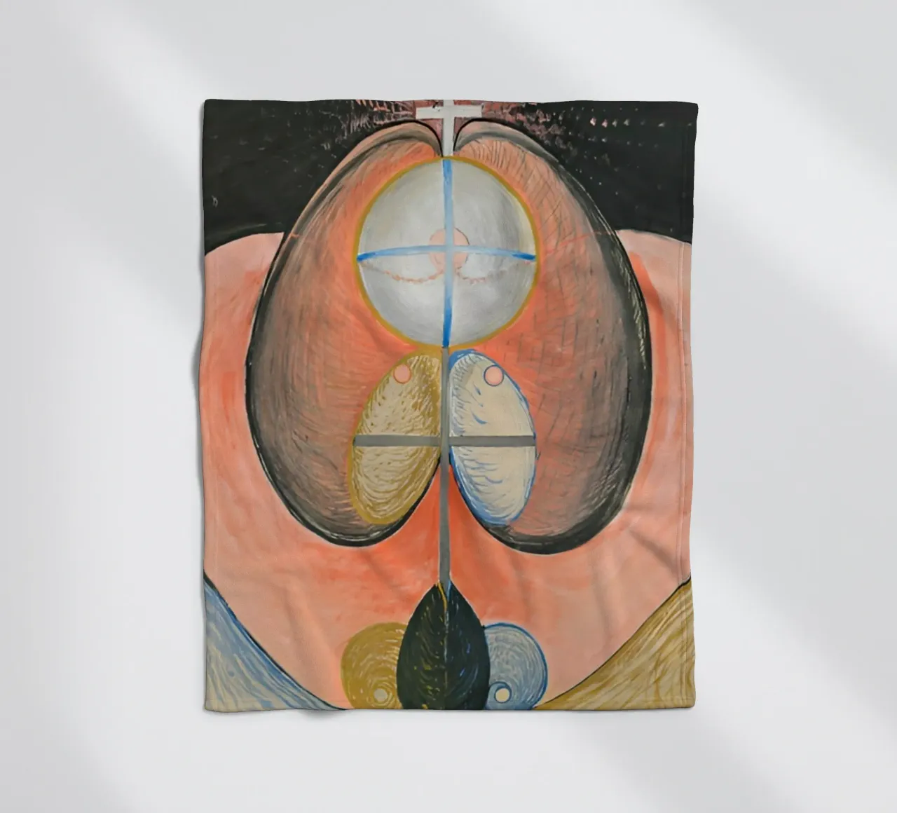 Hilma Af Klint - La Evolución nº 10 manta de franela de William Store