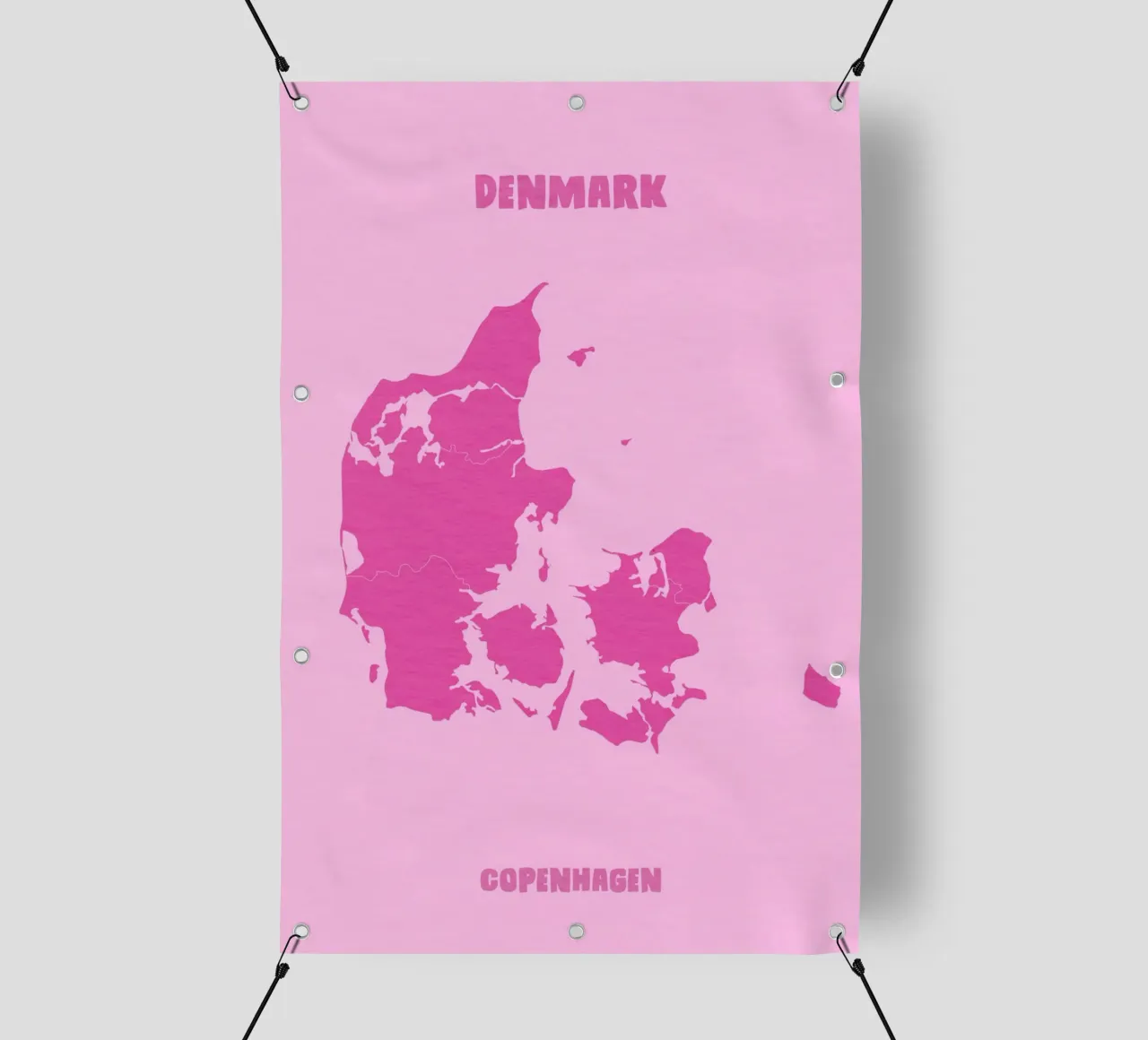 Denmark Copenhagen Map telo in pvc da Attaboy Dsgn