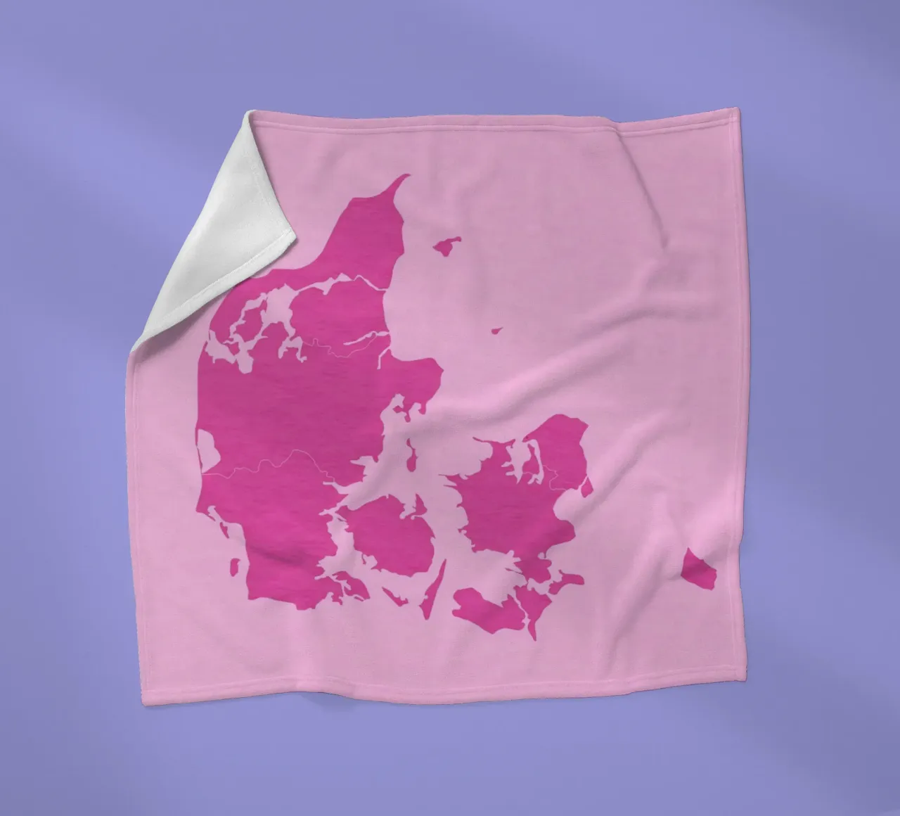 Denmark Copenhagen Map coperta in pile da Attaboy Dsgn