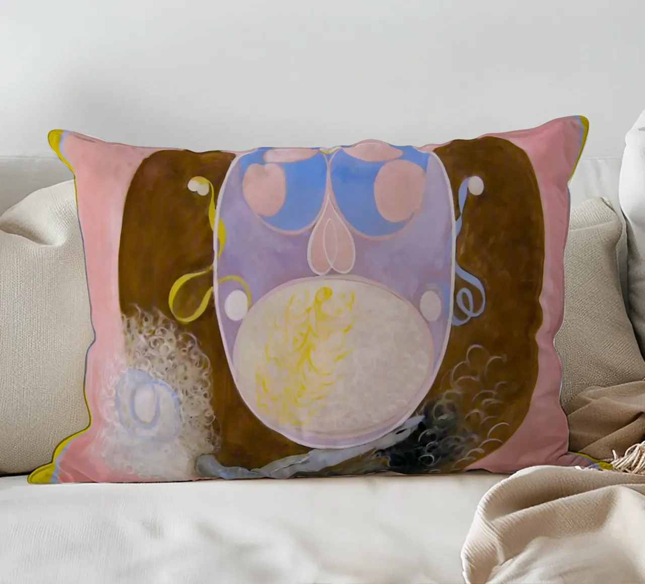 Hilma Af Klint - Uovo cosmico, 1917 cuscino da William Store