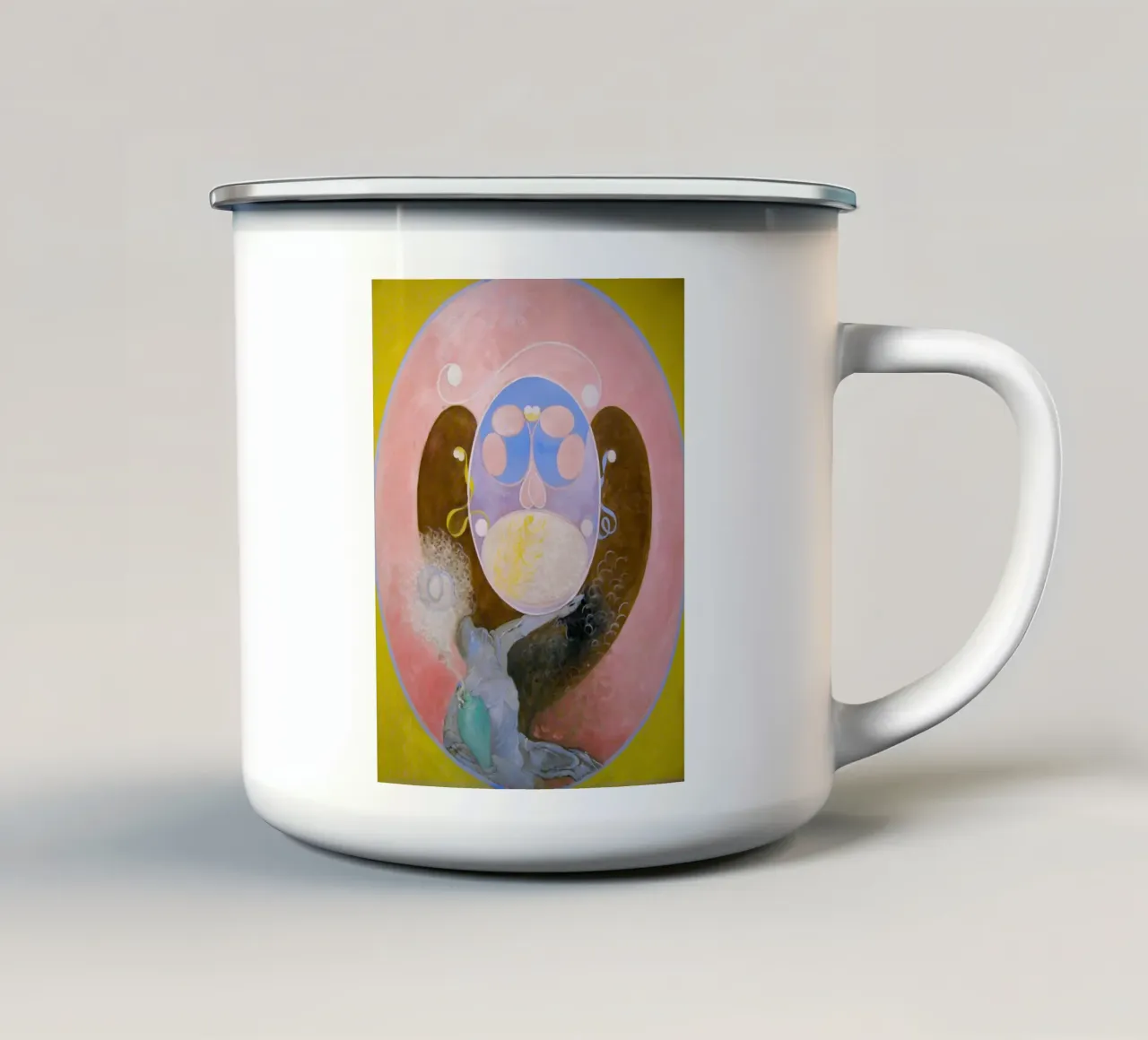 Hilma Af Klint - Uovo cosmico, 1917 tazza in smalto da William Store