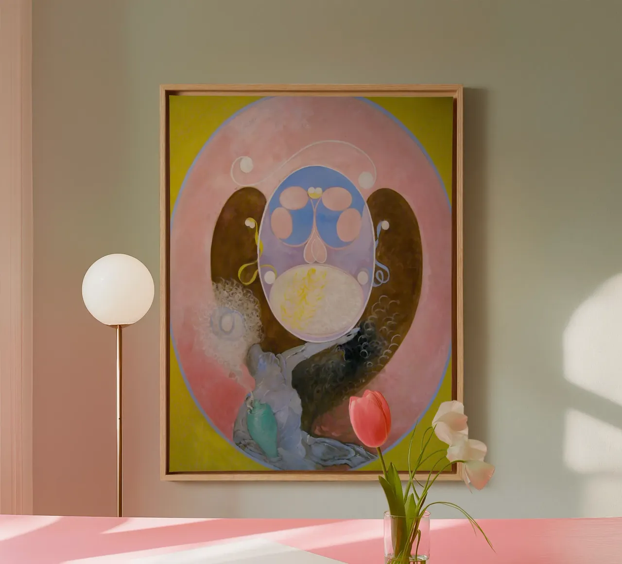 Hilma Af Klint - Uovo cosmico, 1917 tela da William Store