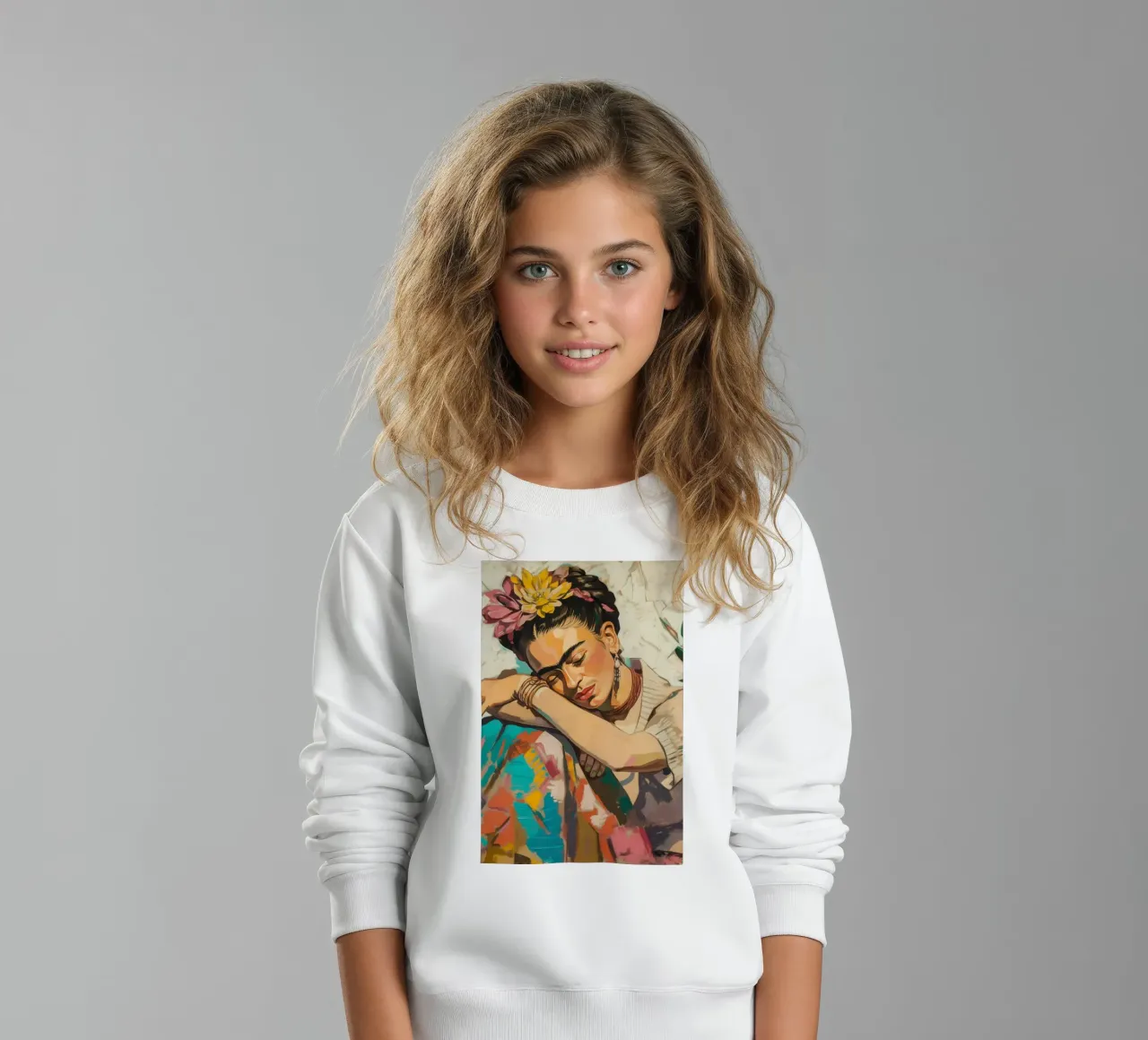 Le paysage de rêve de Frida sweat enfant de Carinaprint