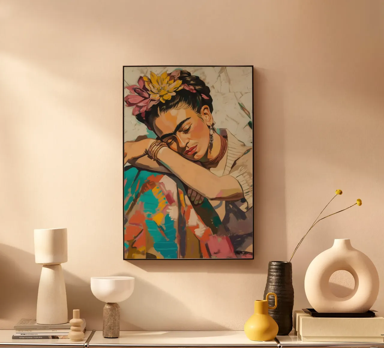 Le paysage de rêve de Frida plexiglas de Carinaprint