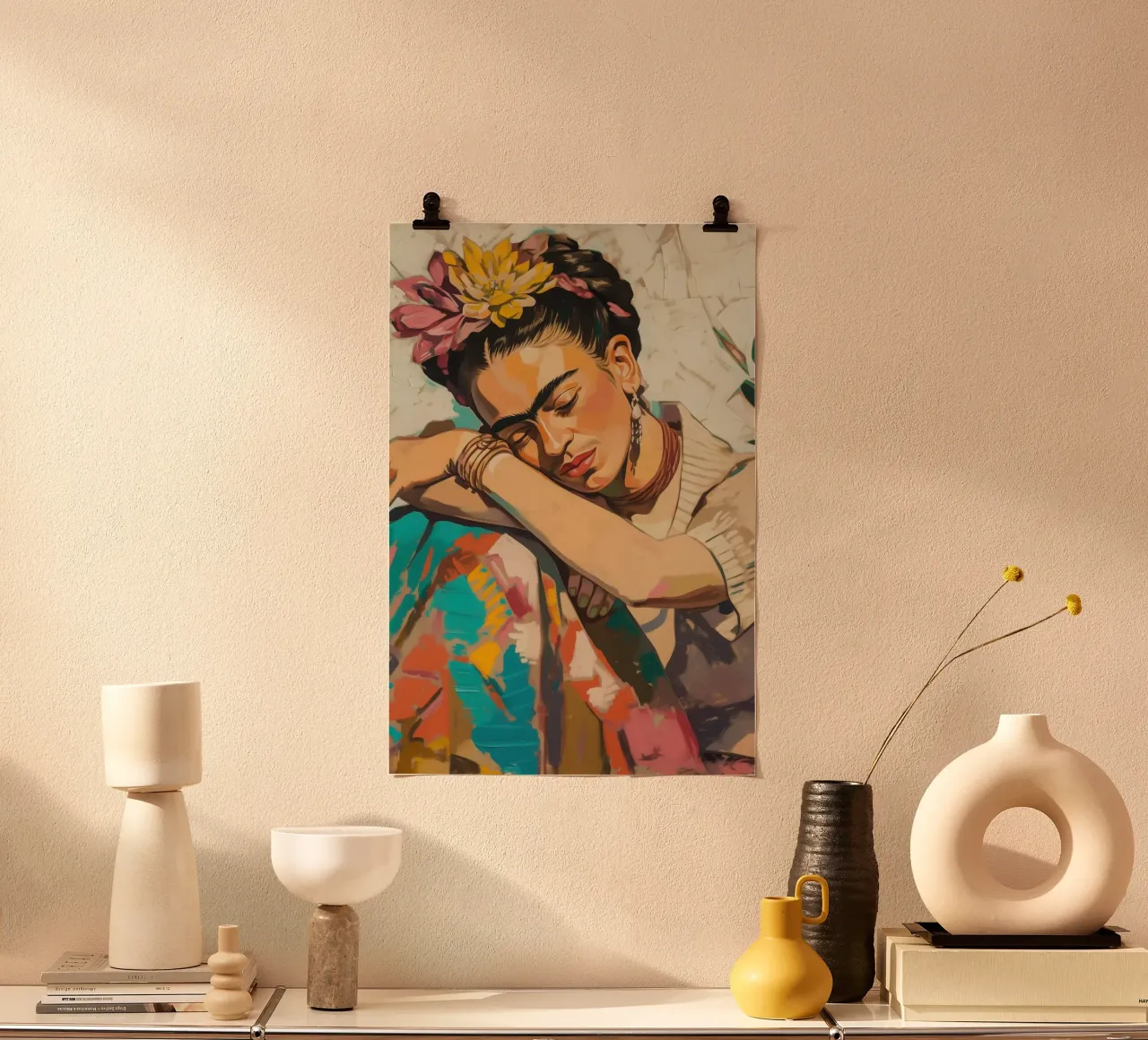 Frida's dream landscape hahnemühle by Carinaprint