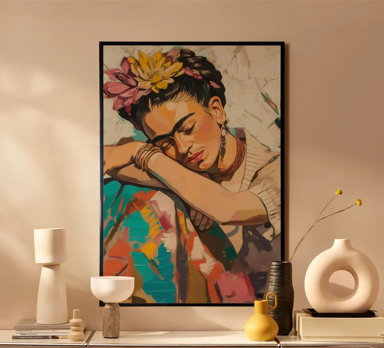 Frida's dream landscape hahnemühle by Carinaprint
