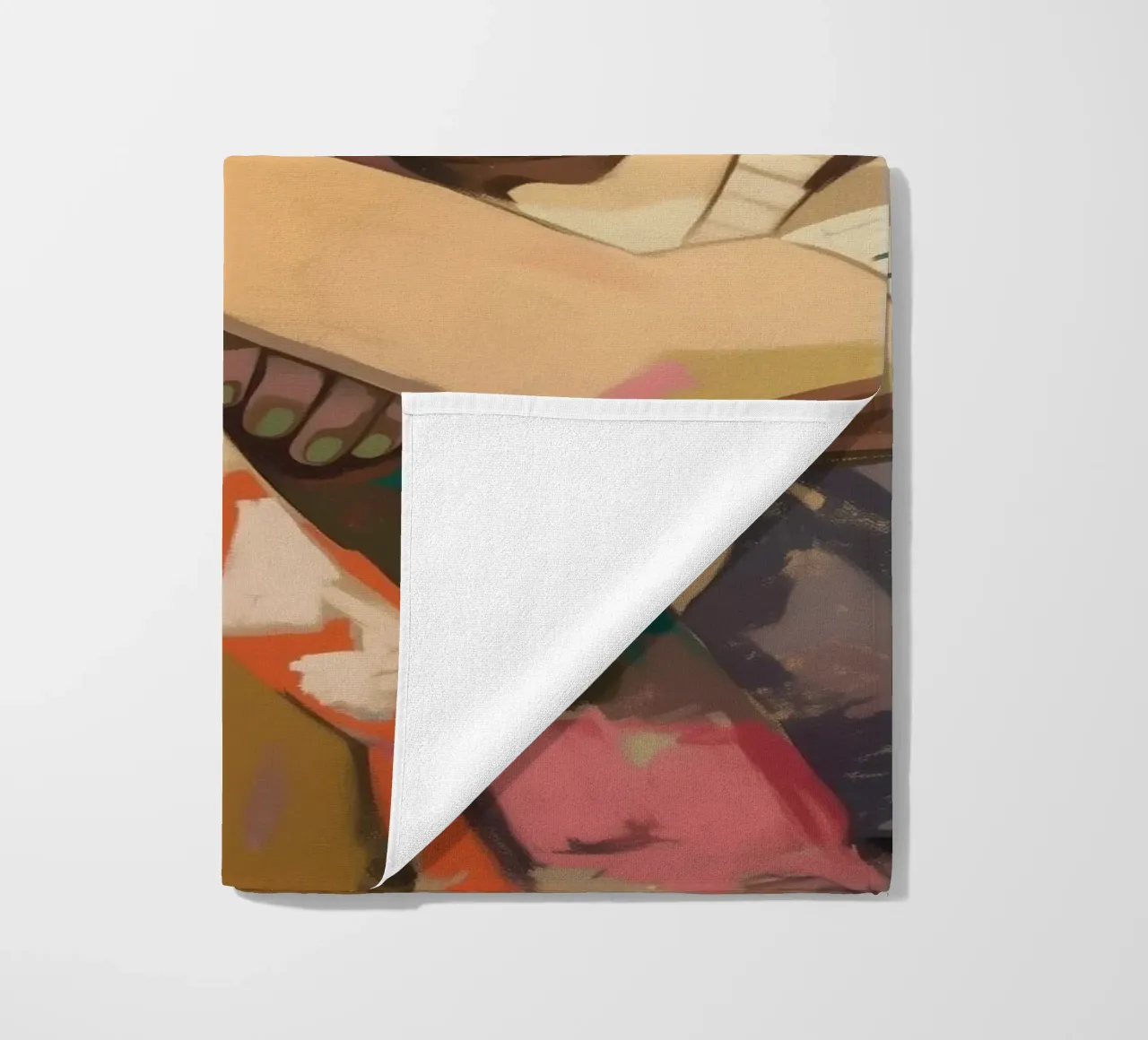 Frida's dream landscape beach towel by Carinaprint