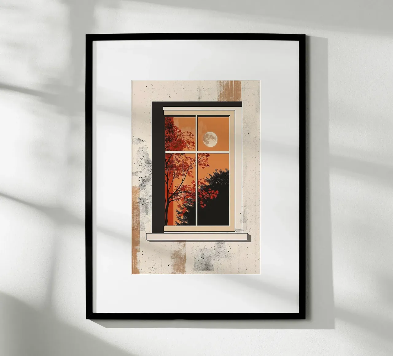 Moonlit Autumn Window carta hahnemühle da Mosaic Dialogue