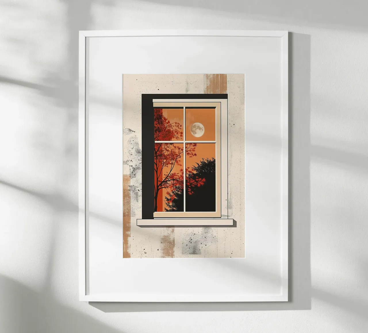 Moonlit Autumn Window carta hahnemühle da Mosaic Dialogue