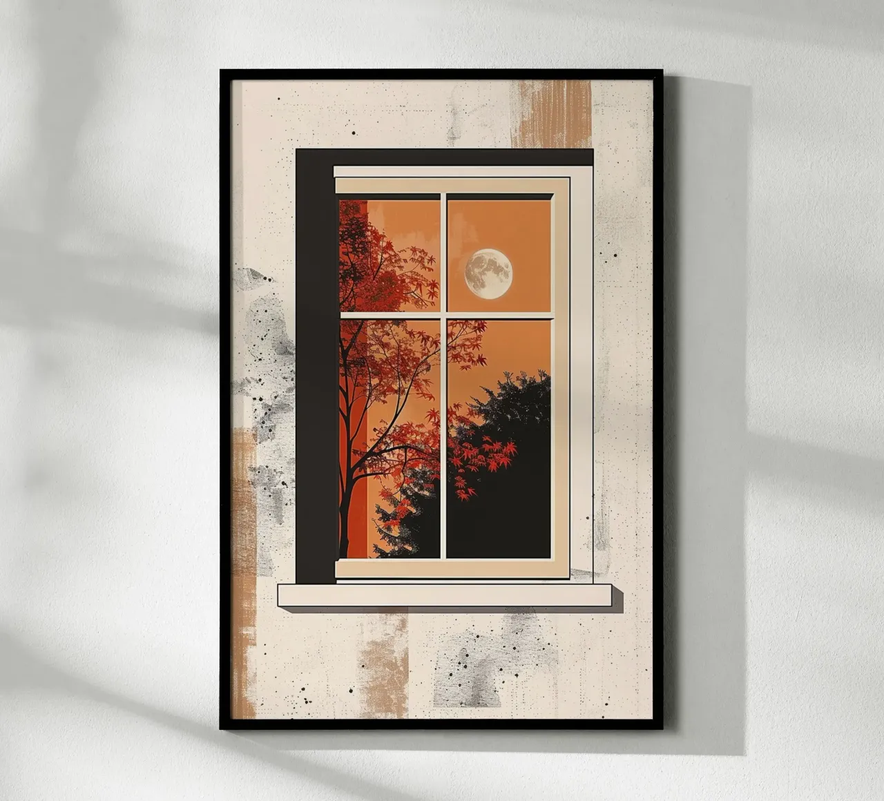 Moonlit Autumn Window carta hahnemühle da Mosaic Dialogue