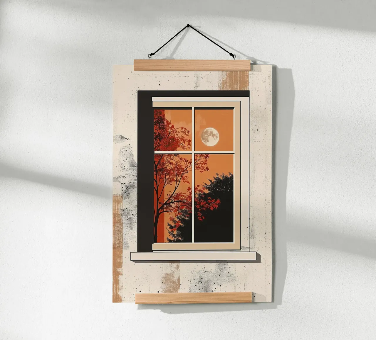 Moonlit Autumn Window carta hahnemühle da Mosaic Dialogue