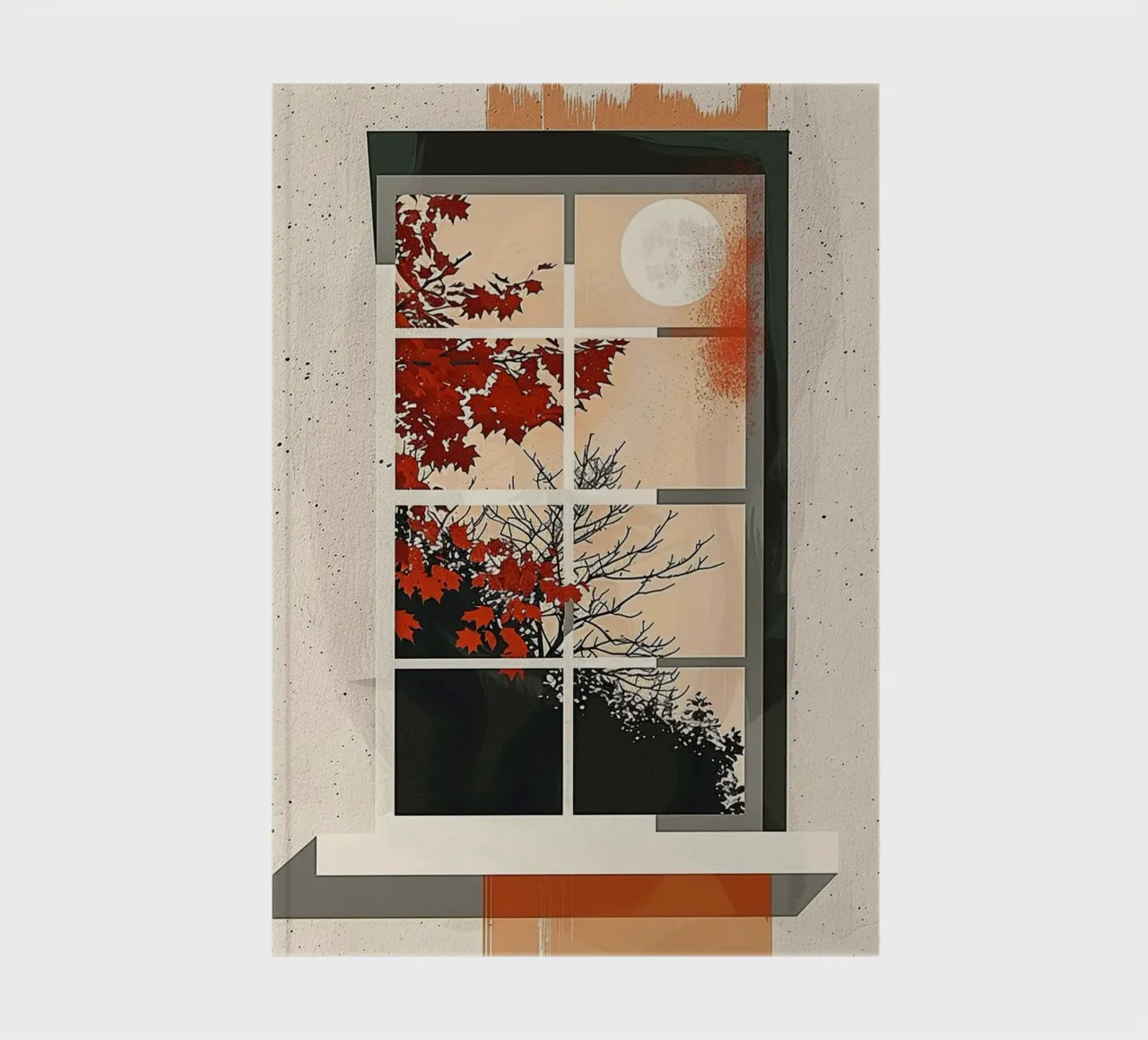 Autumn Moon Through the Window diario da Mosaic Dialogue