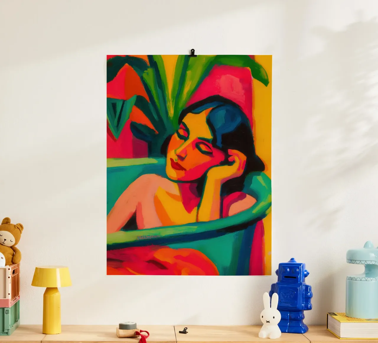 Donna in un bagno di dopamina | Pura gioia di vivere carta hahnemühle da Autofocus