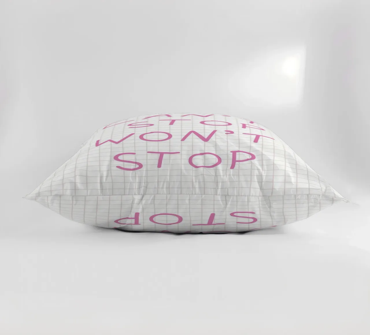 Can’t Stop Won’t Stop Typography cuscino da Attaboy Dsgn