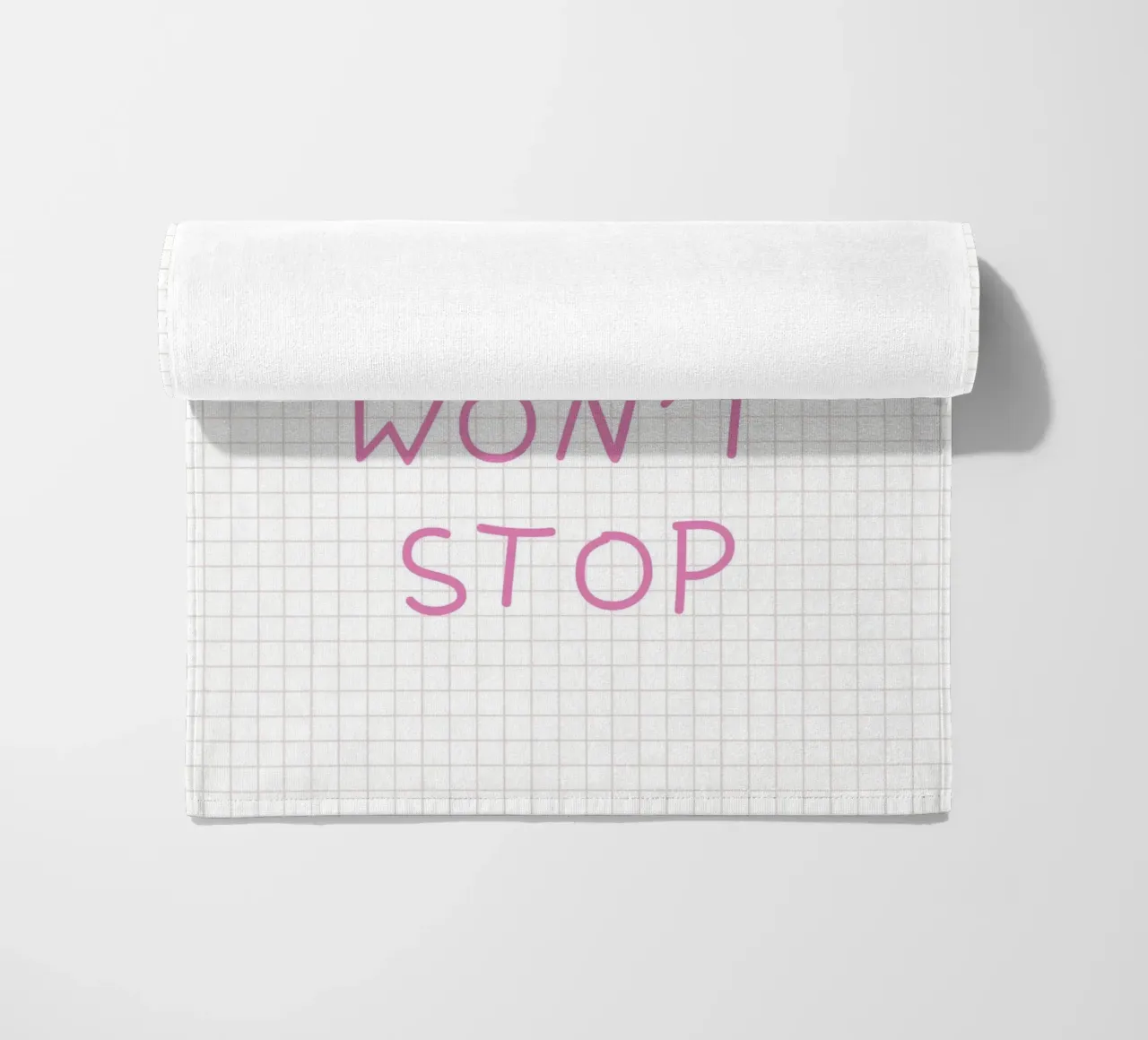 Can’t Stop Won’t Stop Typography telo mare da Attaboy Dsgn
