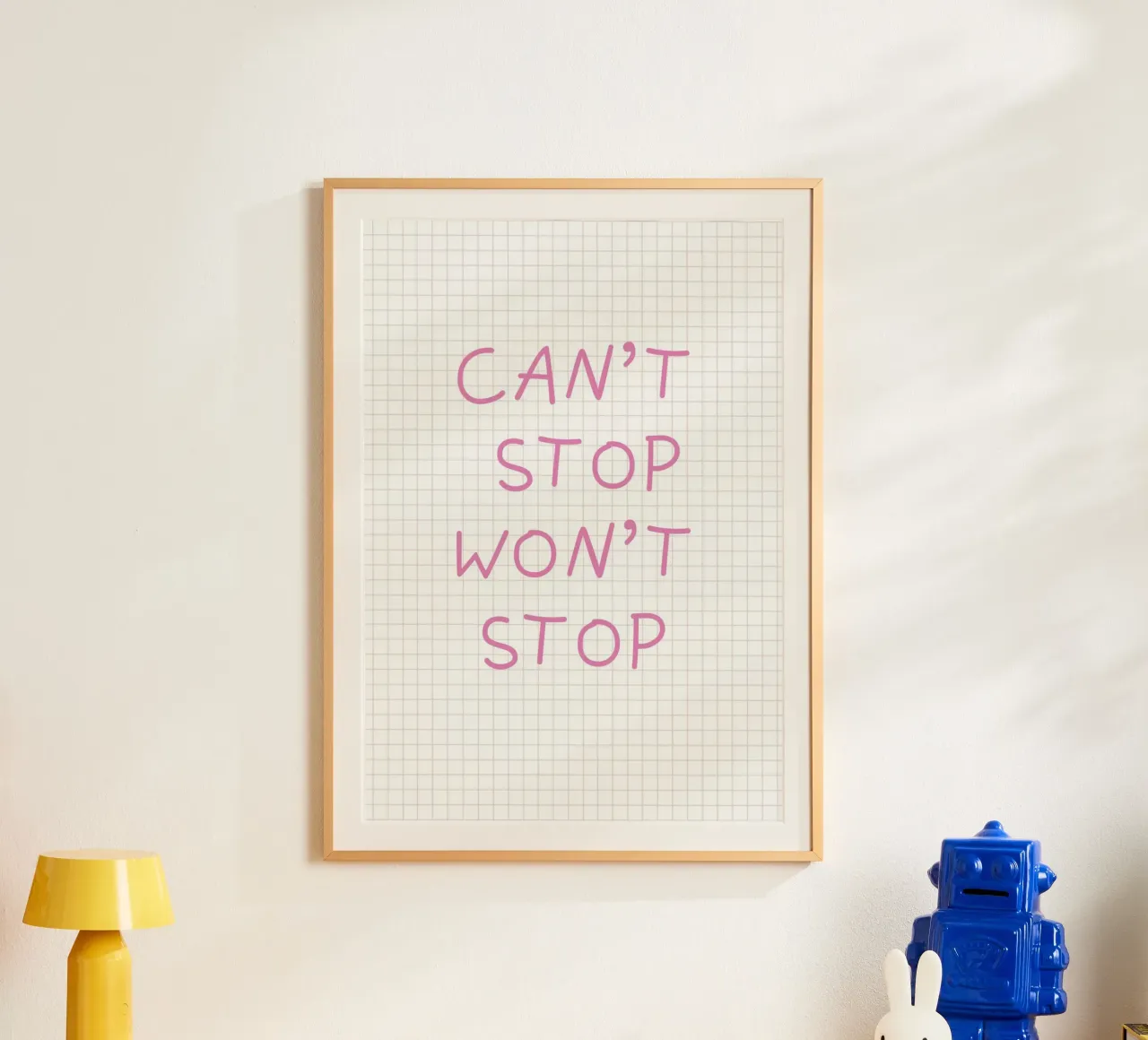 Can’t Stop Won’t Stop Typography carta hahnemühle da Attaboy Dsgn