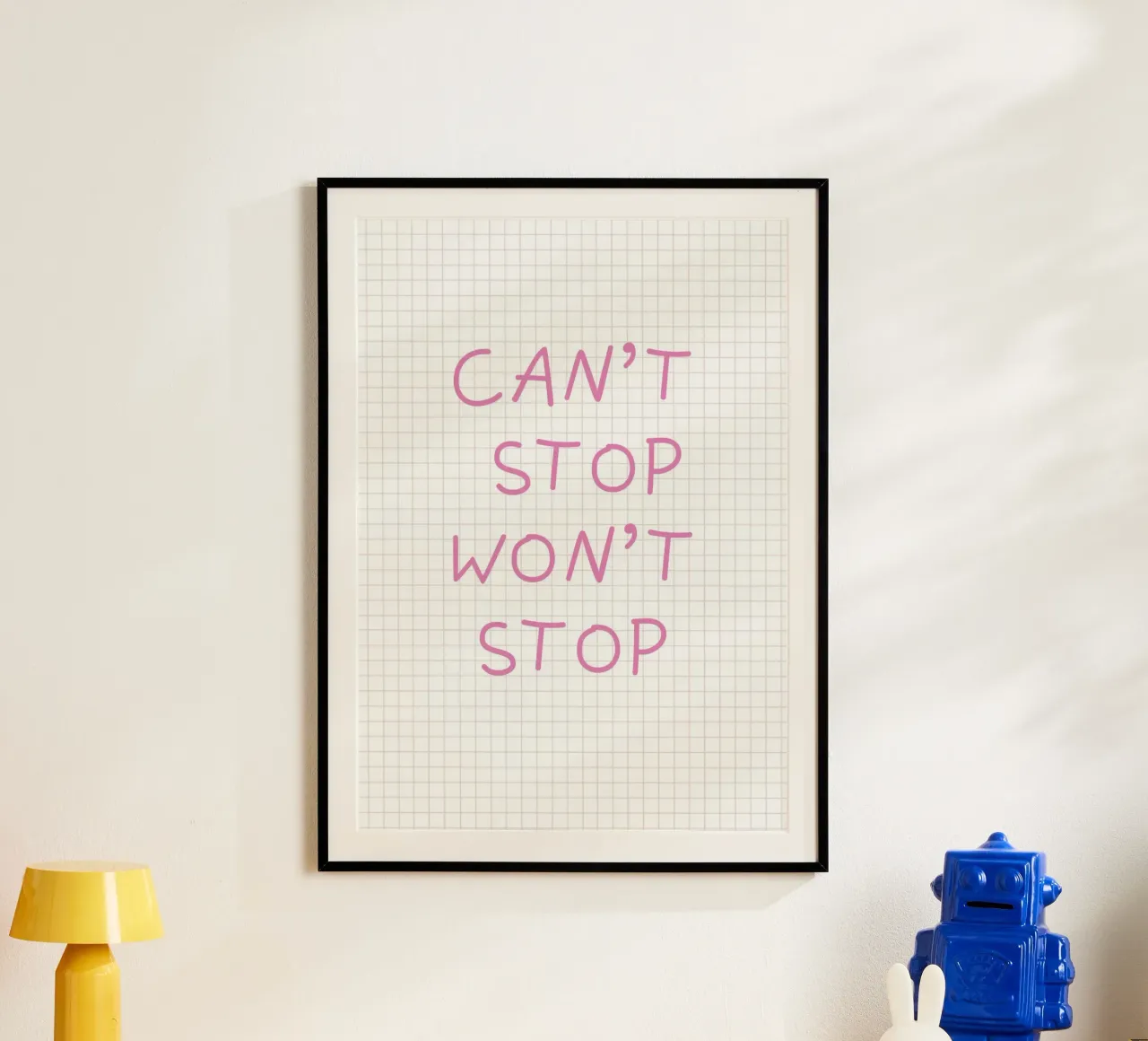 Can’t Stop Won’t Stop Typography carta hahnemühle da Attaboy Dsgn
