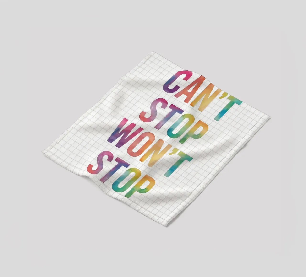 Can’t Stop Won’t Stop Quote coperta in pile da Attaboy Dsgn