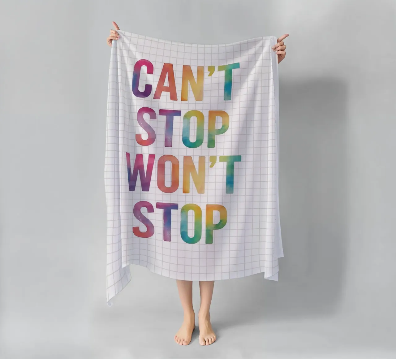 Can’t Stop Won’t Stop Quote telo mare da Attaboy Dsgn