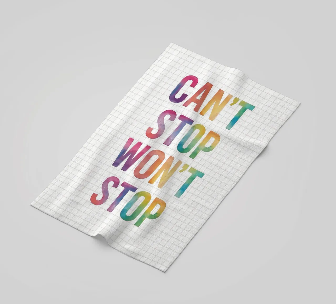 Can’t Stop Won’t Stop Quote telo mare da Attaboy Dsgn