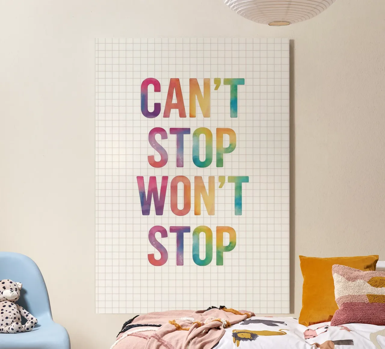 Can’t Stop Won’t Stop Quote plexiglass da Attaboy Dsgn