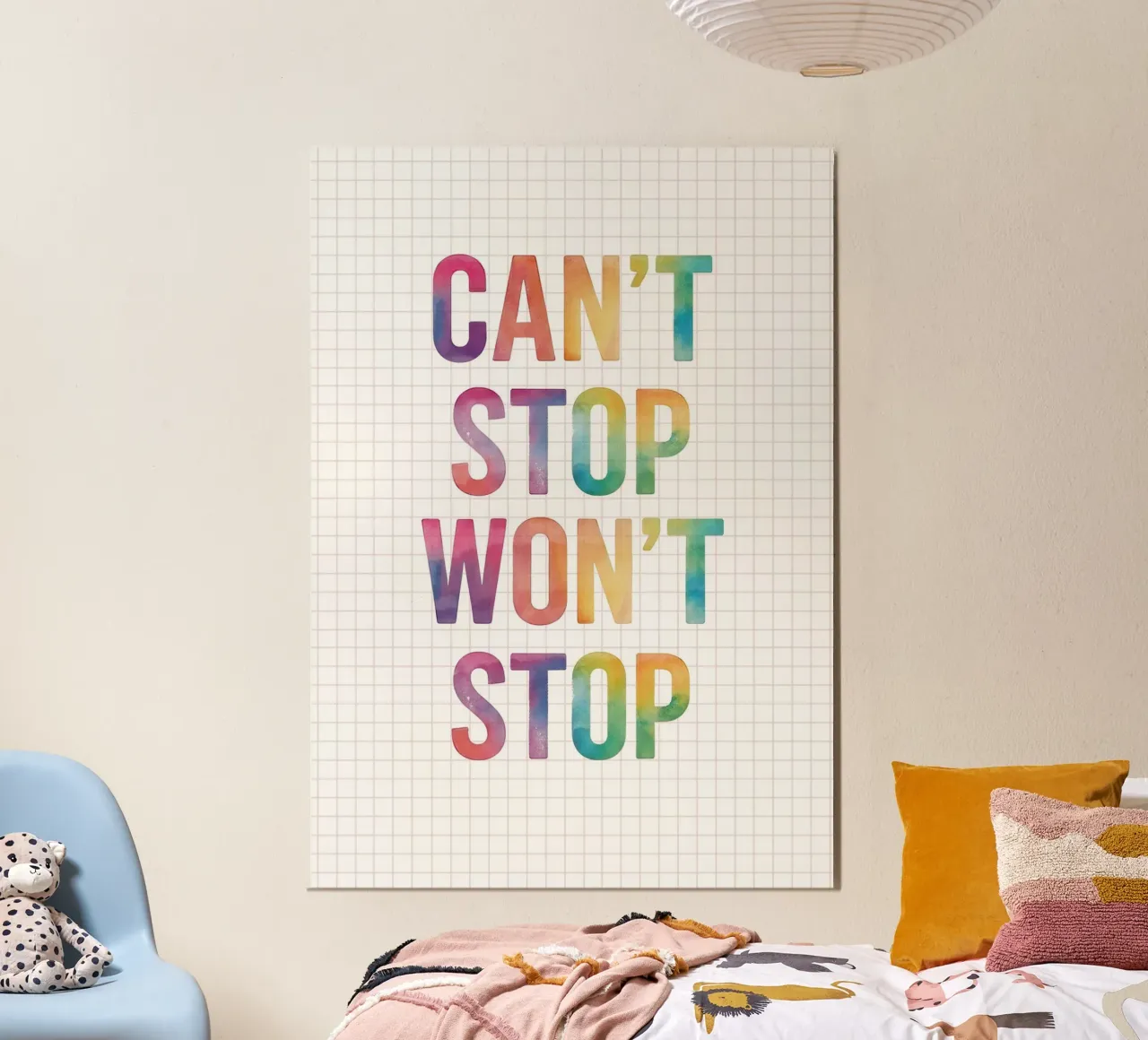 Can’t Stop Won’t Stop Quote poster da Attaboy Dsgn