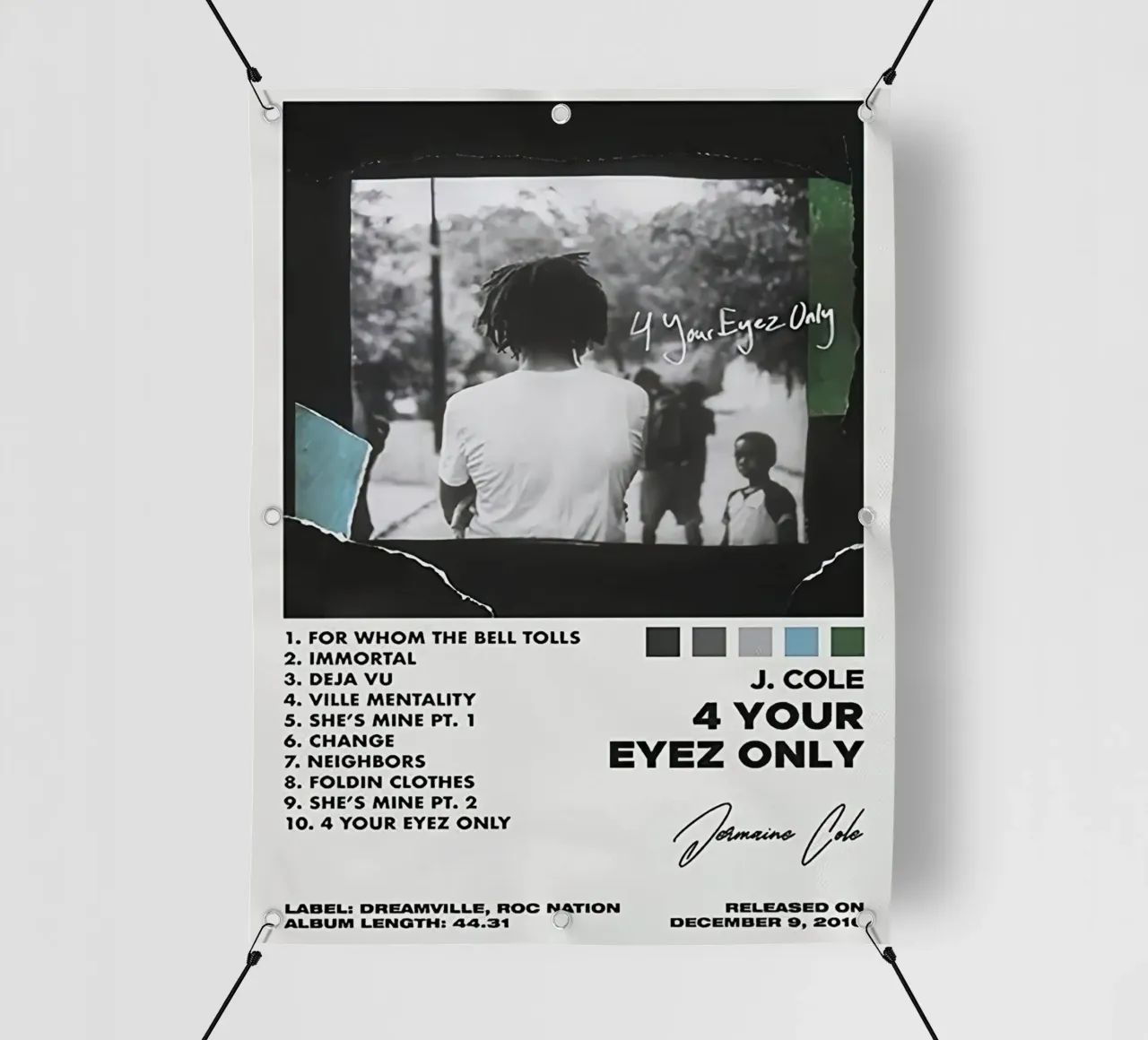 J.Cole 4 your eyez only telo in pvc da Raptor Metafora