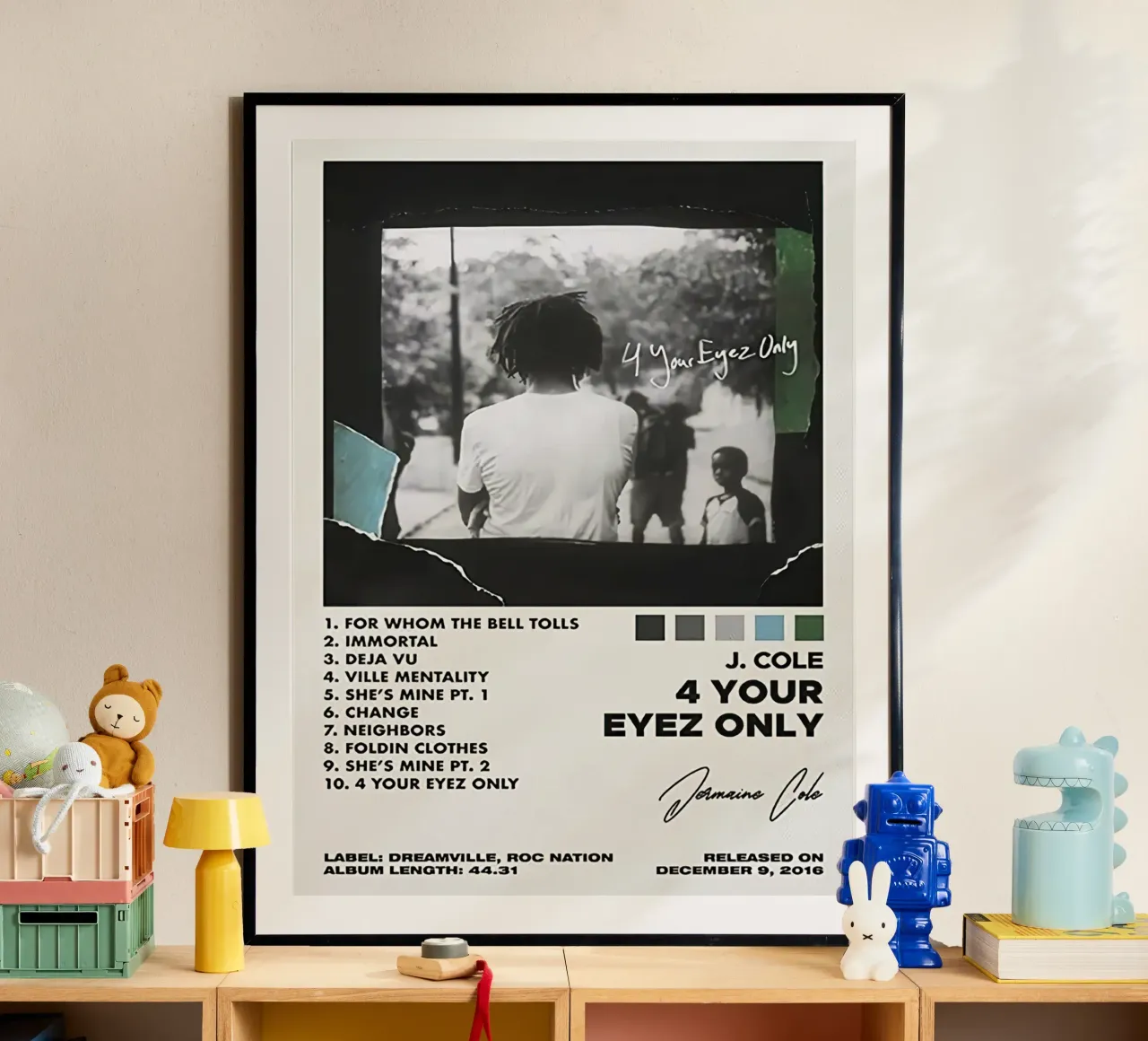 J.Cole 4 your eyez only carta hahnemühle da Raptor Metafora