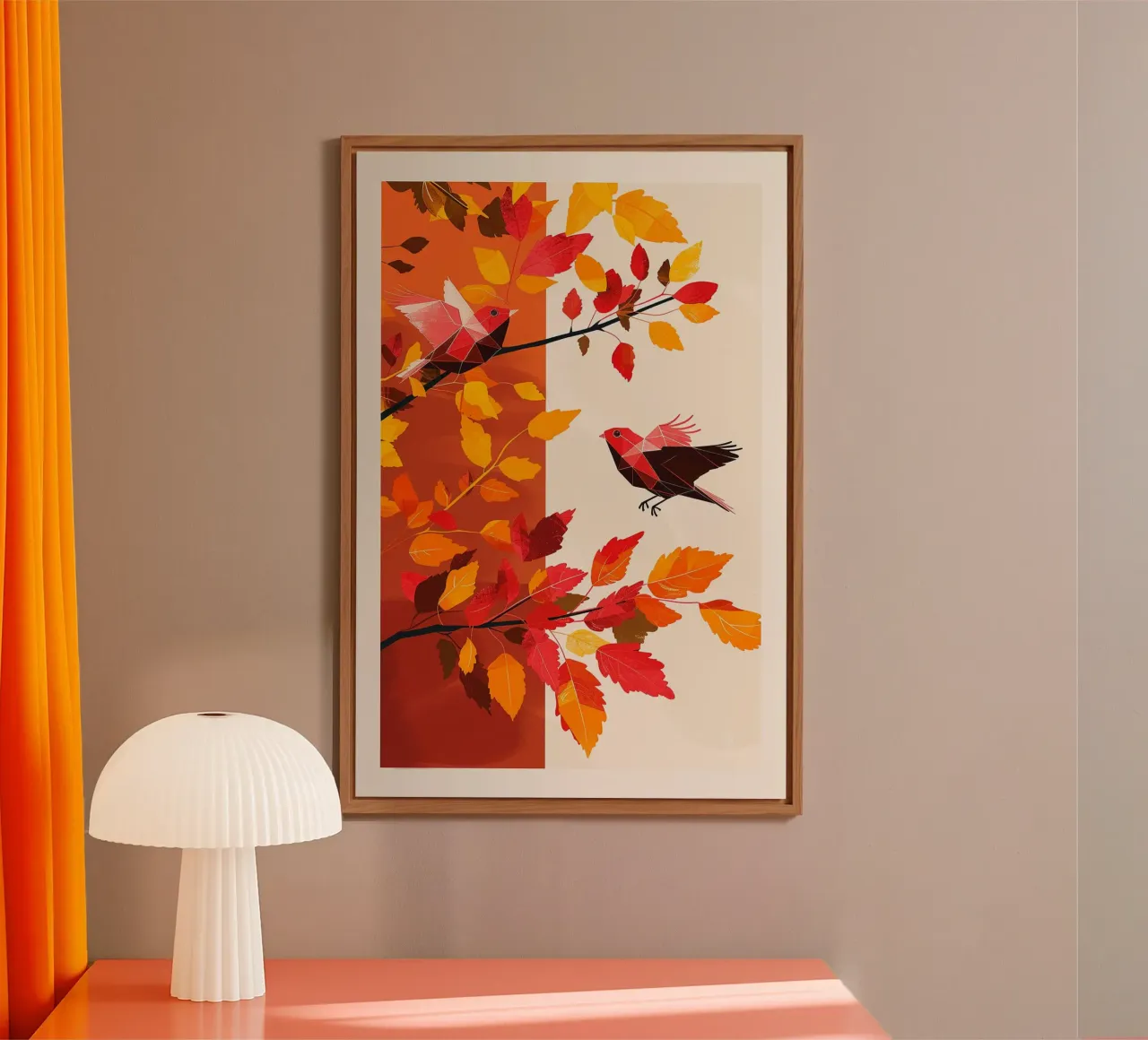 Whispers of Autumn Branches pannello forex da Mosaic Dialogue
