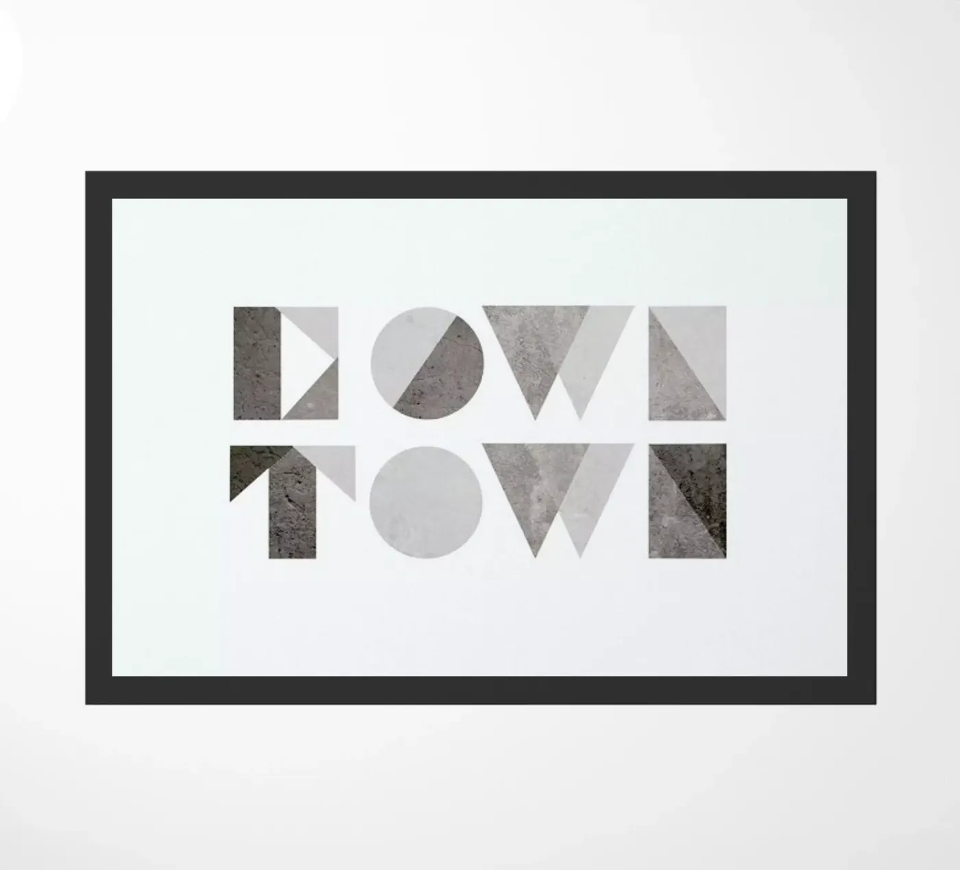 Downtown deurmat van The Wall Shop