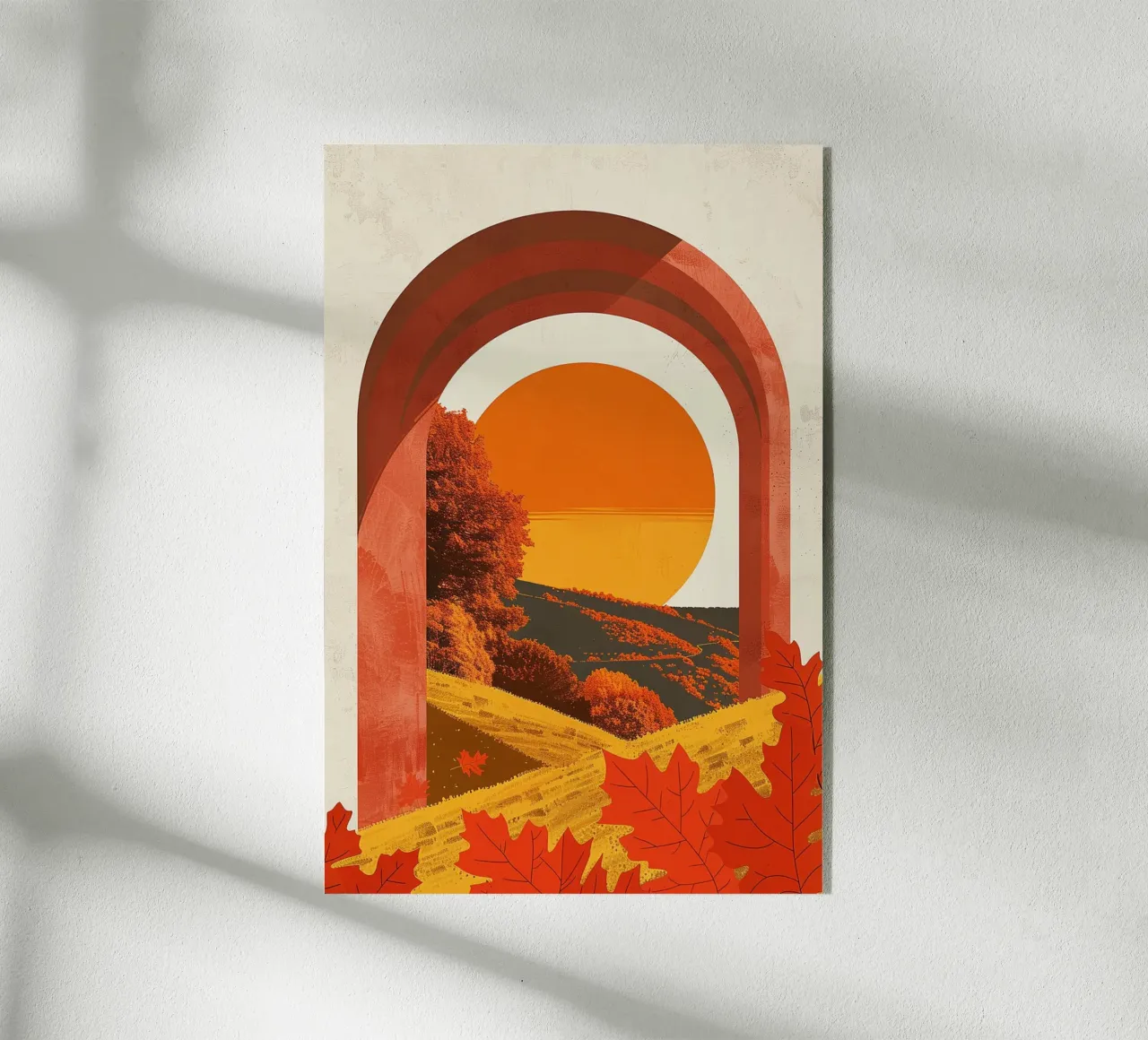 Golden Horizon Through the Arch plexiglass da Mosaic Dialogue