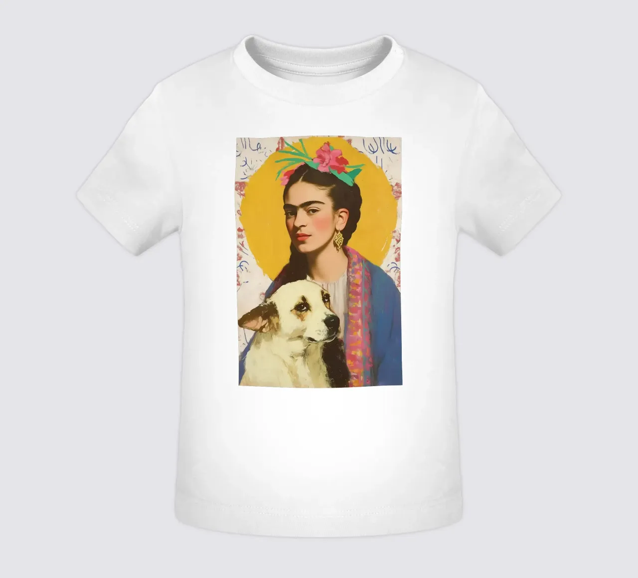 Il fedele compagno canino di Frida maglietta neonato da Carinaprint