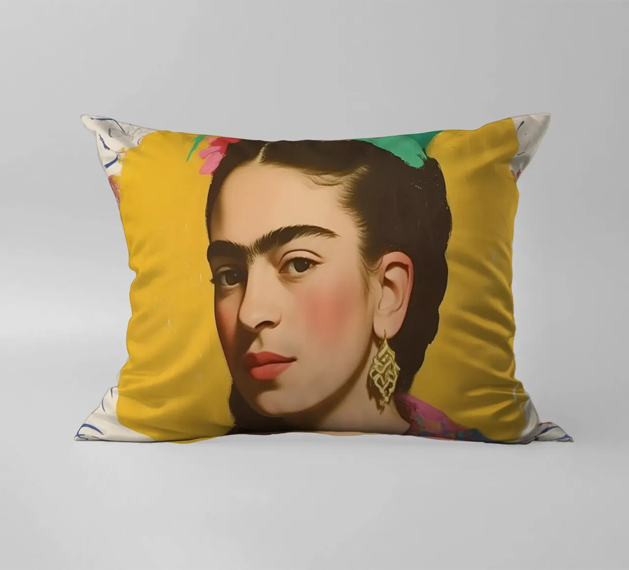 Il fedele compagno canino di Frida cuscino da Carinaprint