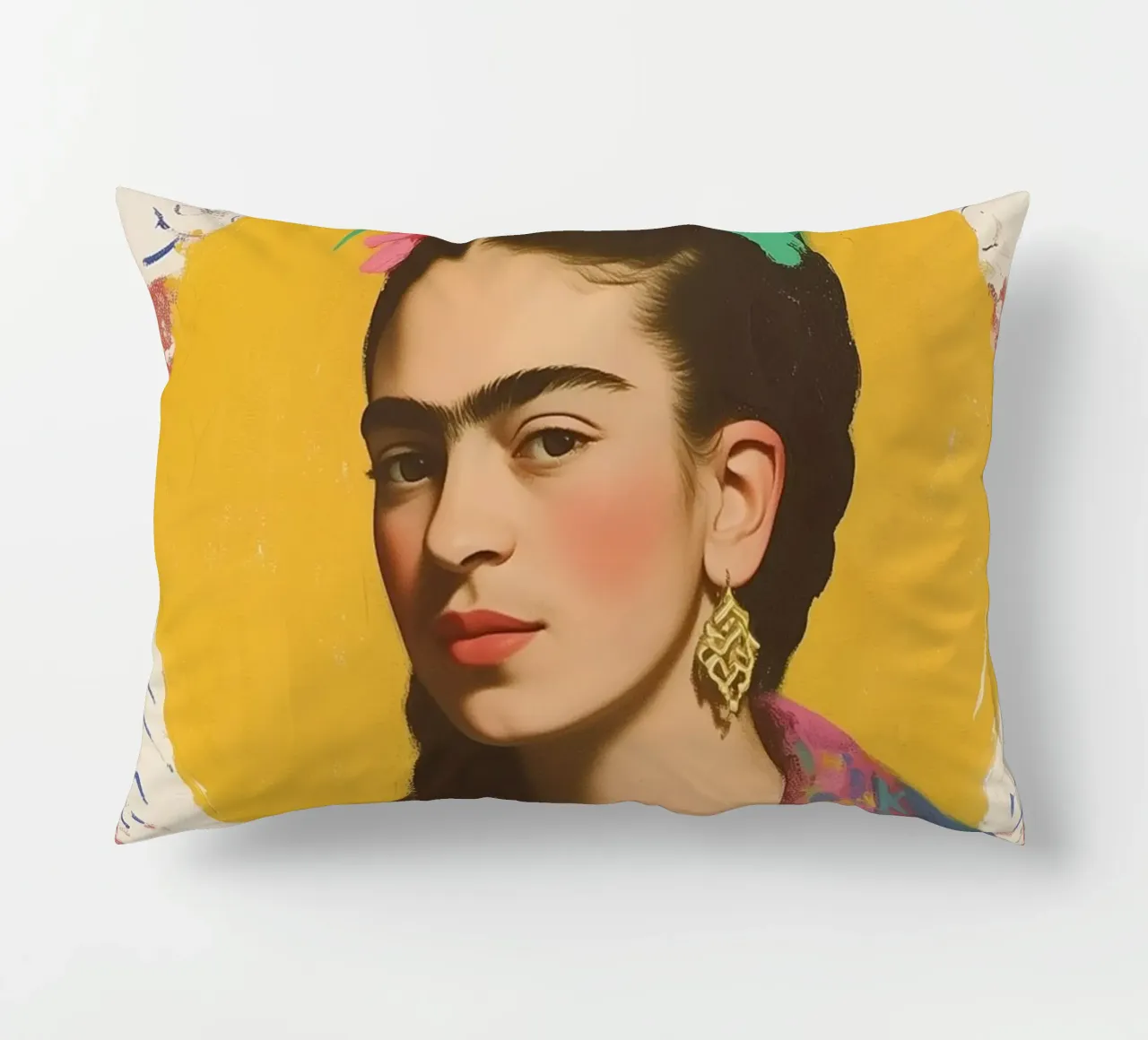 Il fedele compagno canino di Frida cuscino da Carinaprint