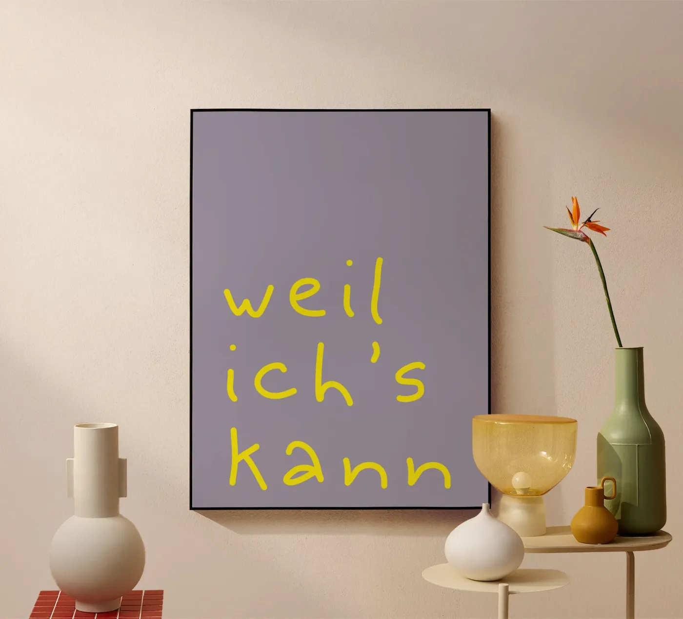 weil ich's kann plexiglass da PurePeachStudio