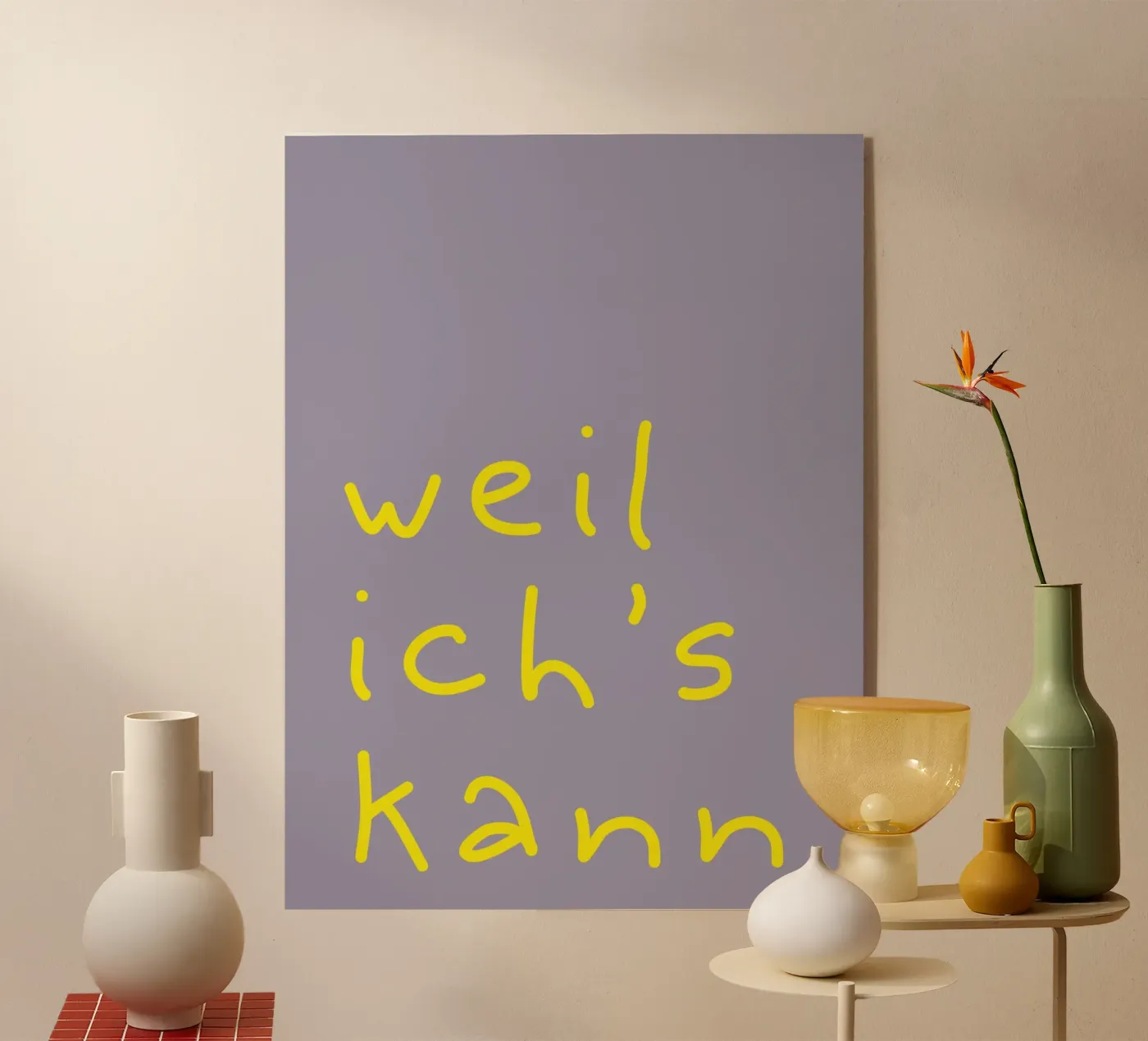 weil ich's kann plexiglass da PurePeachStudio