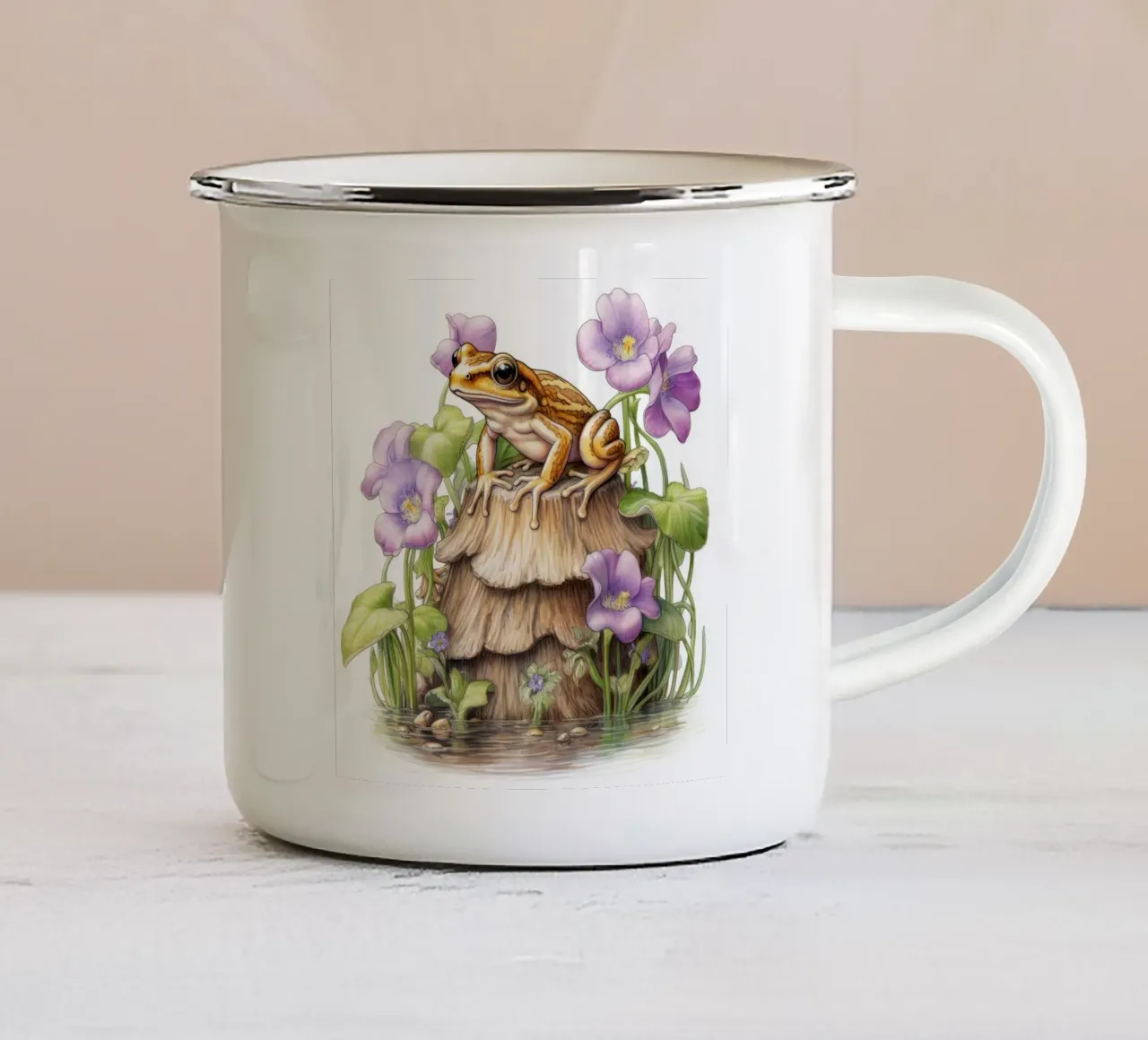 Bambino rana tazza in smalto da Happy Littles