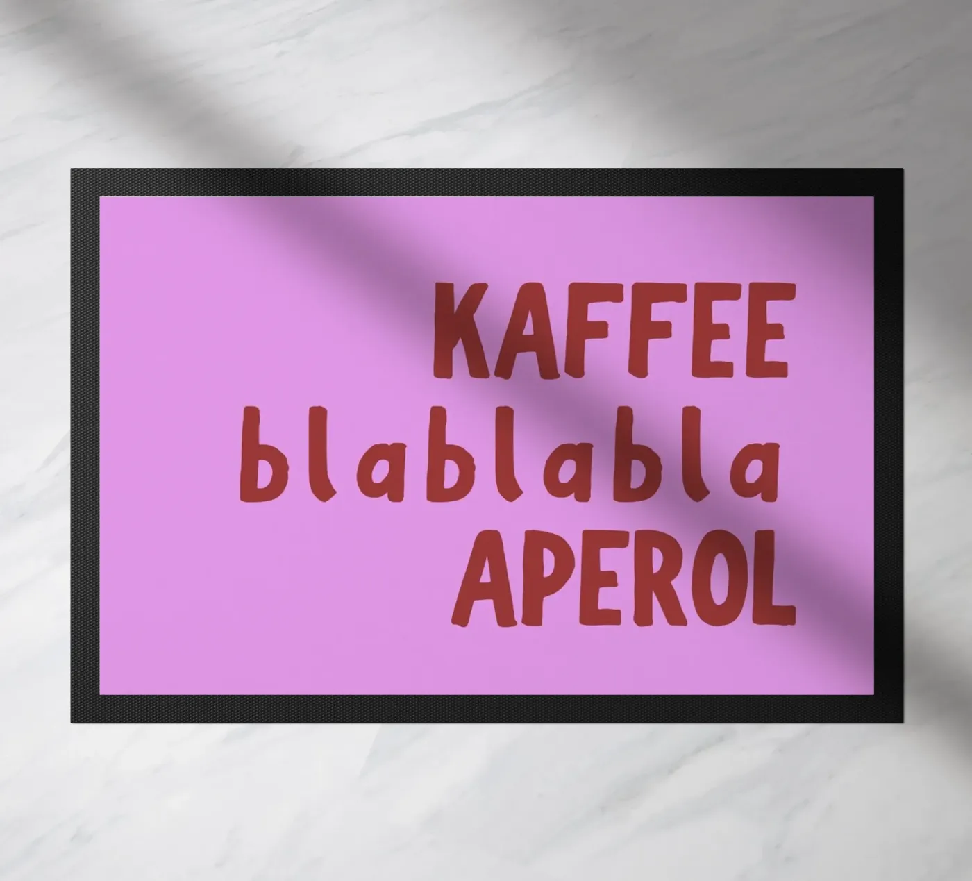 Kaffee Aperol deurmat van PurePeachStudio