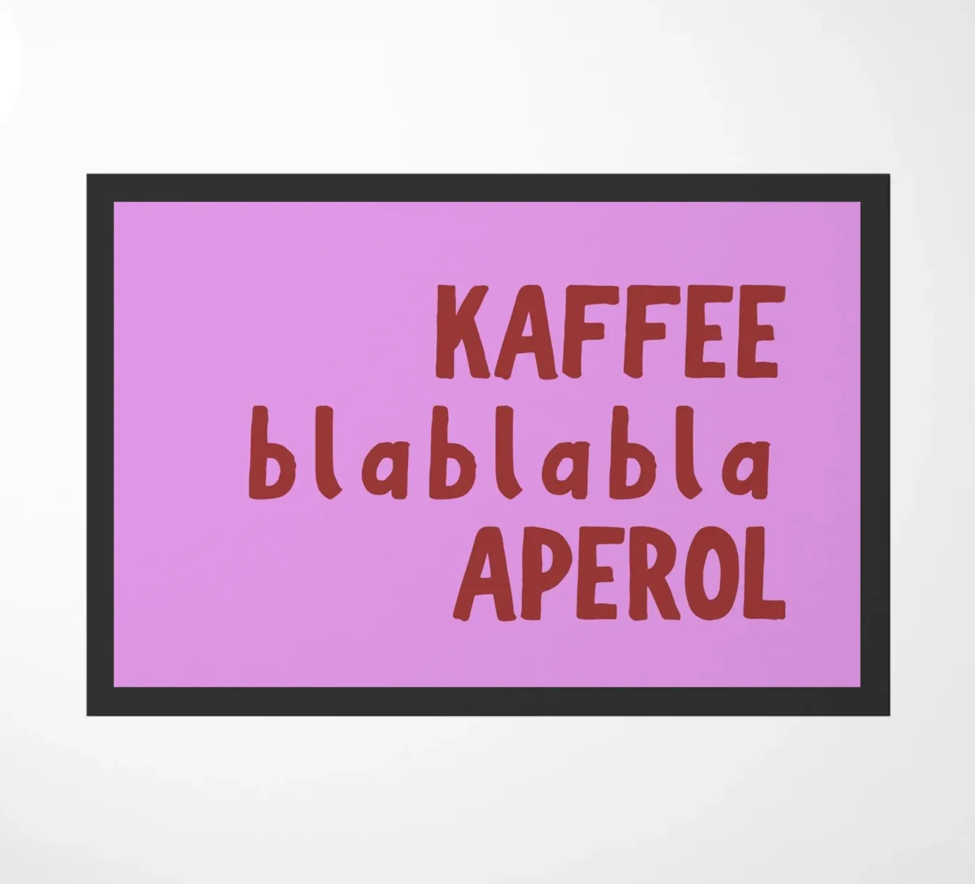 Kaffee Aperol deurmat van PurePeachStudio