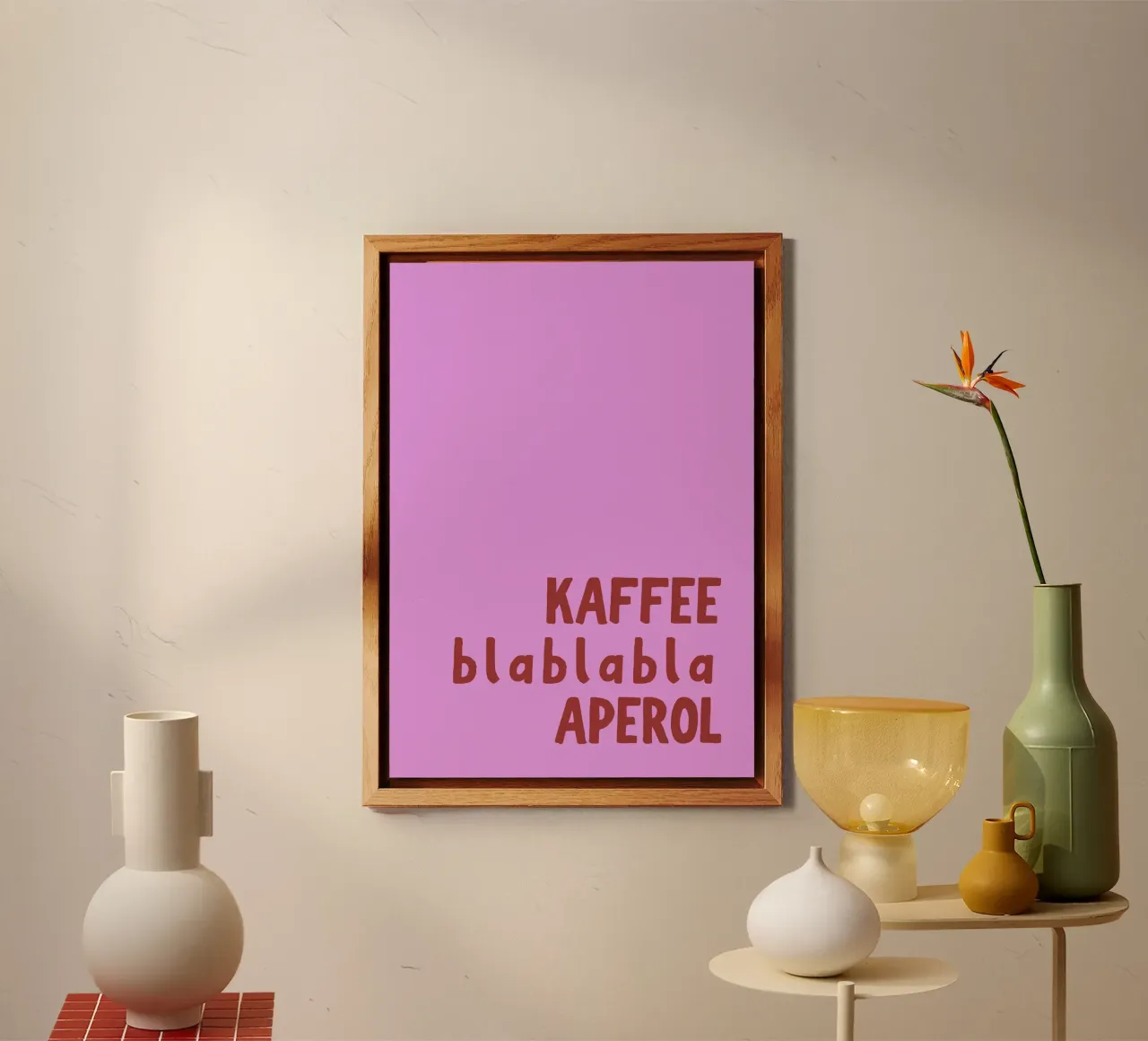 Kaffee Aperol alluminio dibond da PurePeachStudio