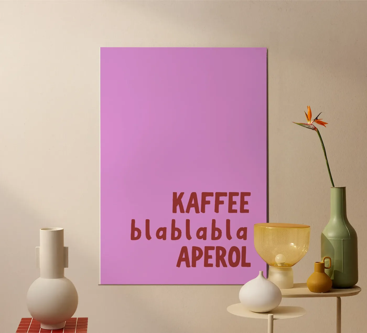 Kaffee Aperol poster da PurePeachStudio
