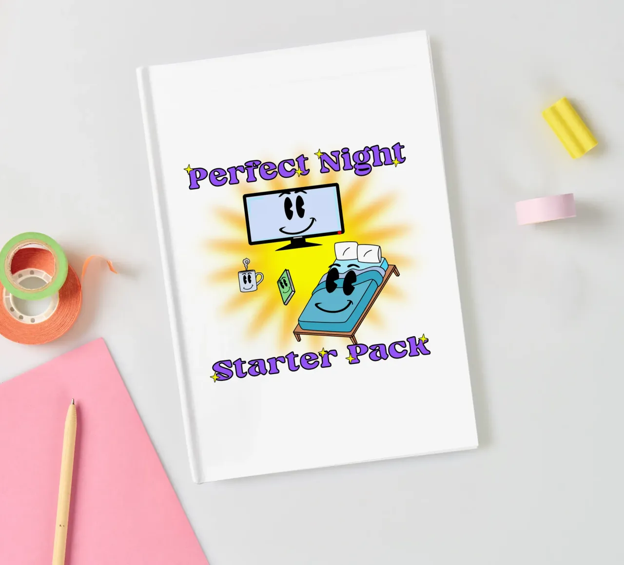 Notte perfetta Accogliente in casa Cartone animato diario da sillyindustries