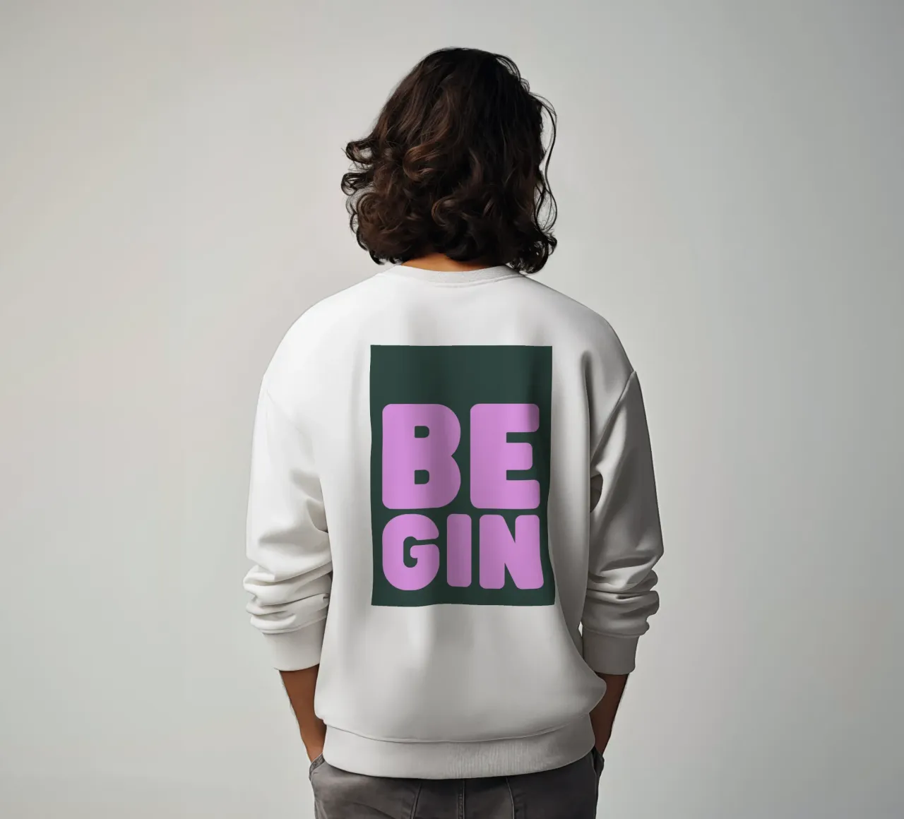 BE GIN sweatshirt by PurePeachStudio